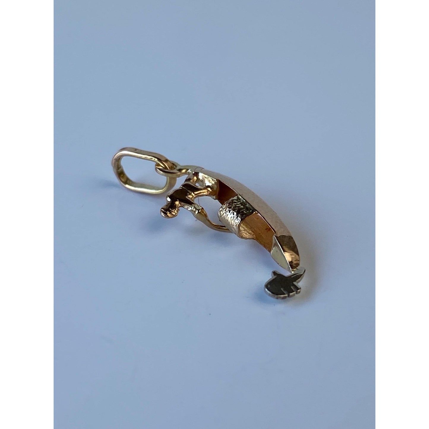 Vintage Solid 18k Yellow Gold Gondola Charm
