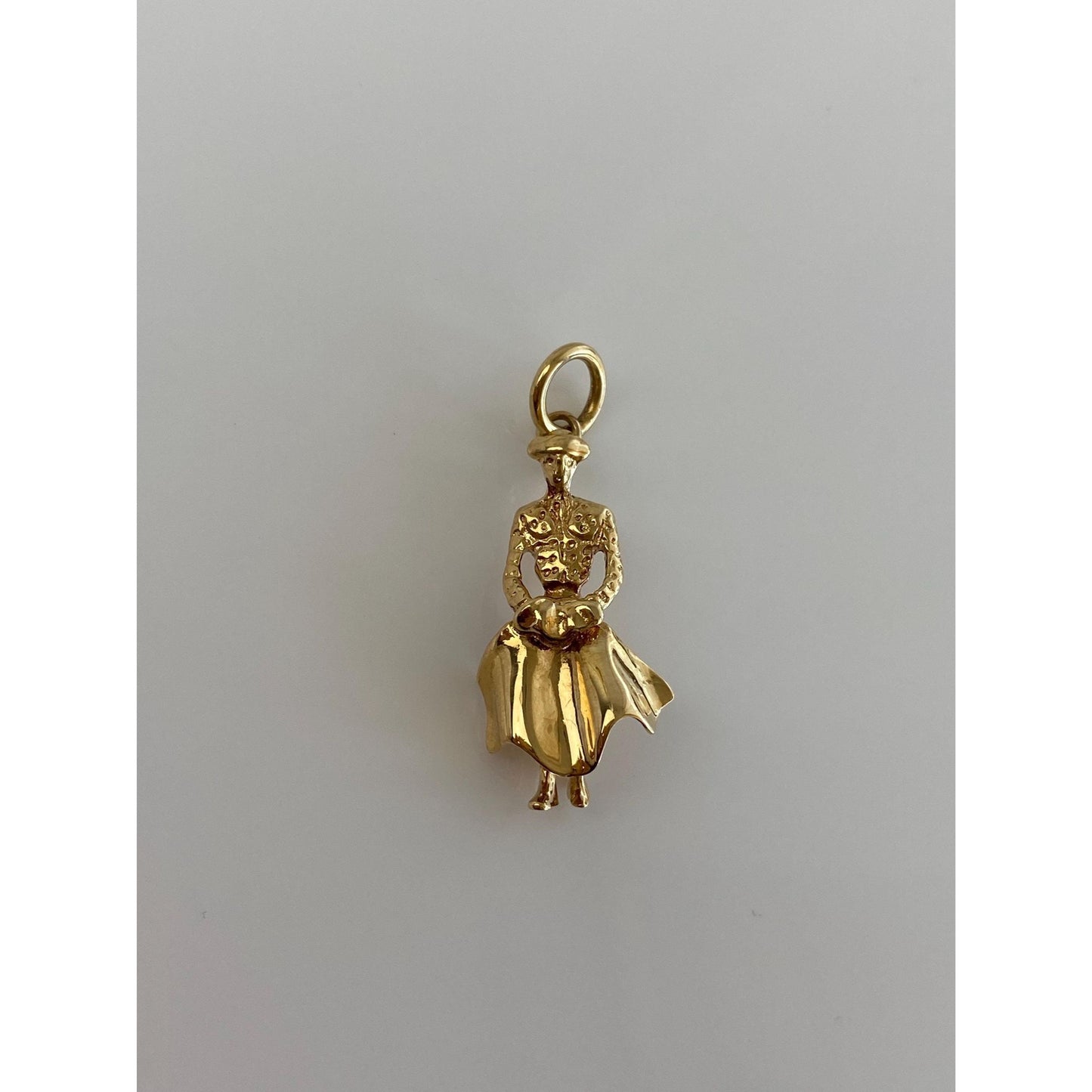 Vintage Solid 18k Yellow Gold Matador Charm