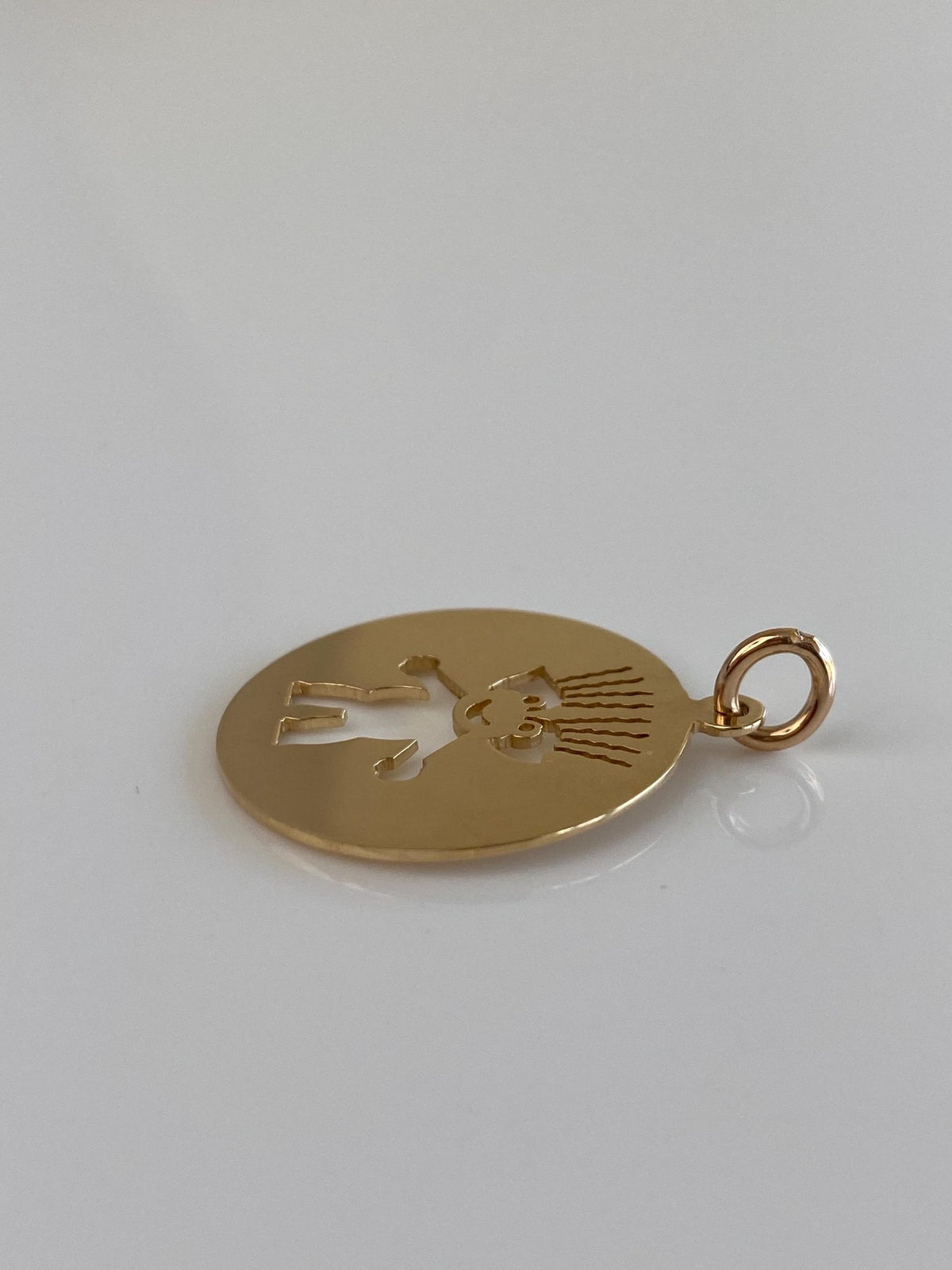 Vintage Solid 14k Yellow Gold Troll Charm