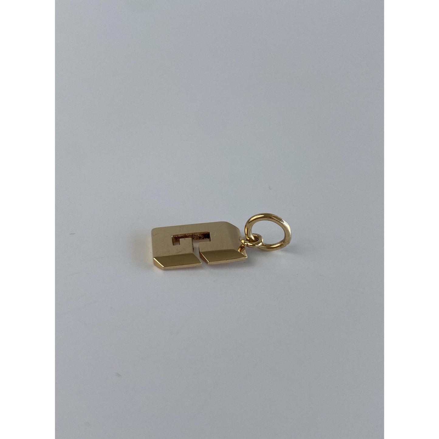 Vintage Solid 14k Yellow Gold Initial 'G' Charm