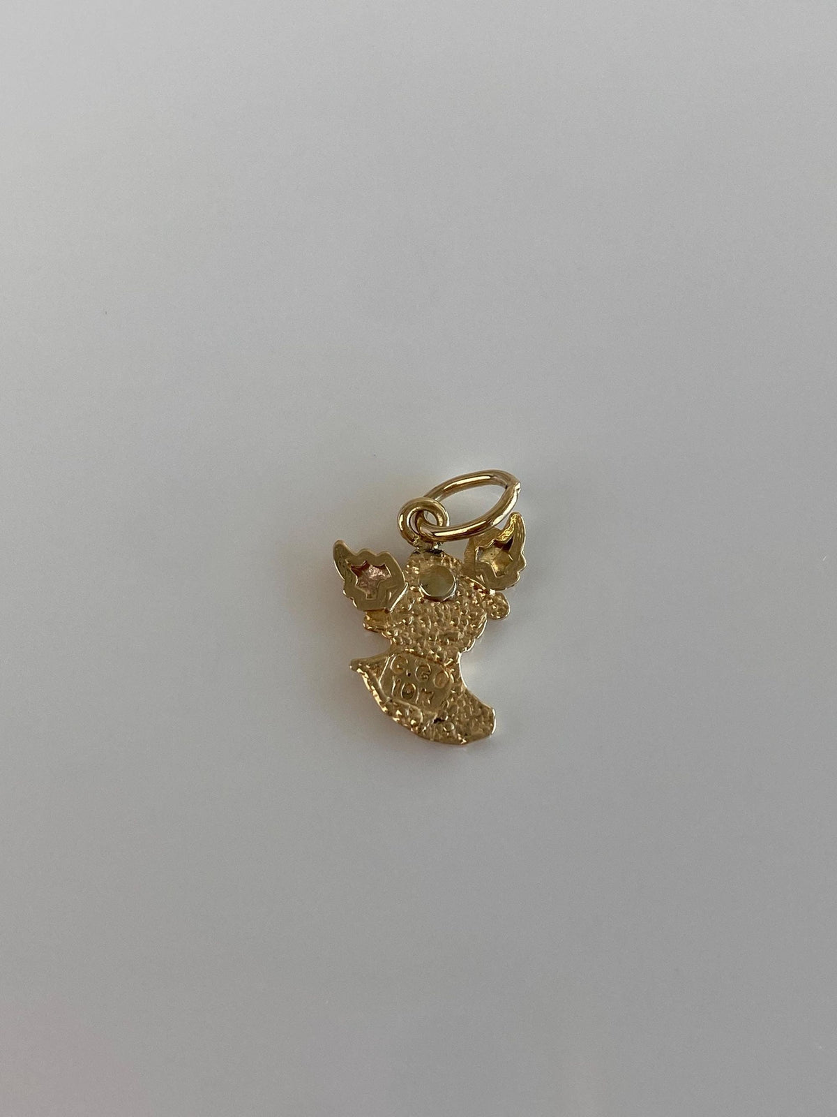 Vintage Solid 10k Black Hills Gold Angel Charm