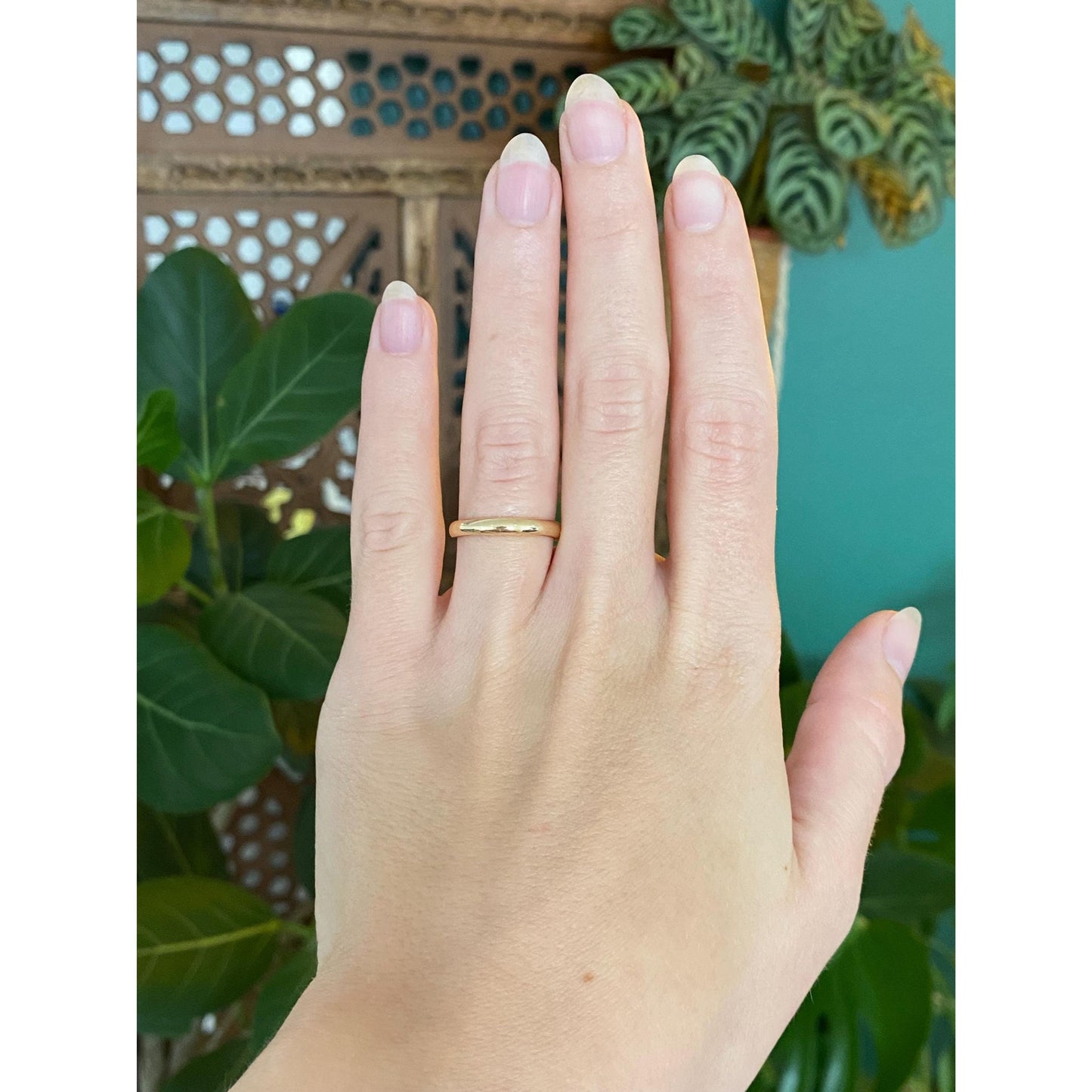 Vintage Solid 14k Yellow Gold Ring Band - Size 6