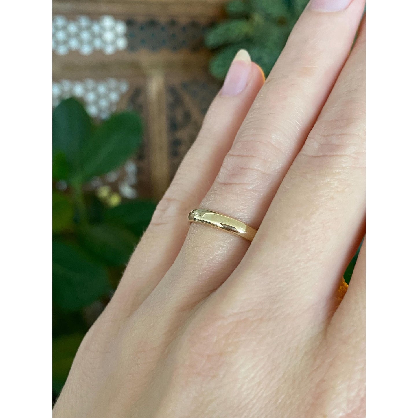Vintage Solid 14k Yellow Gold Ring Band - Size 6