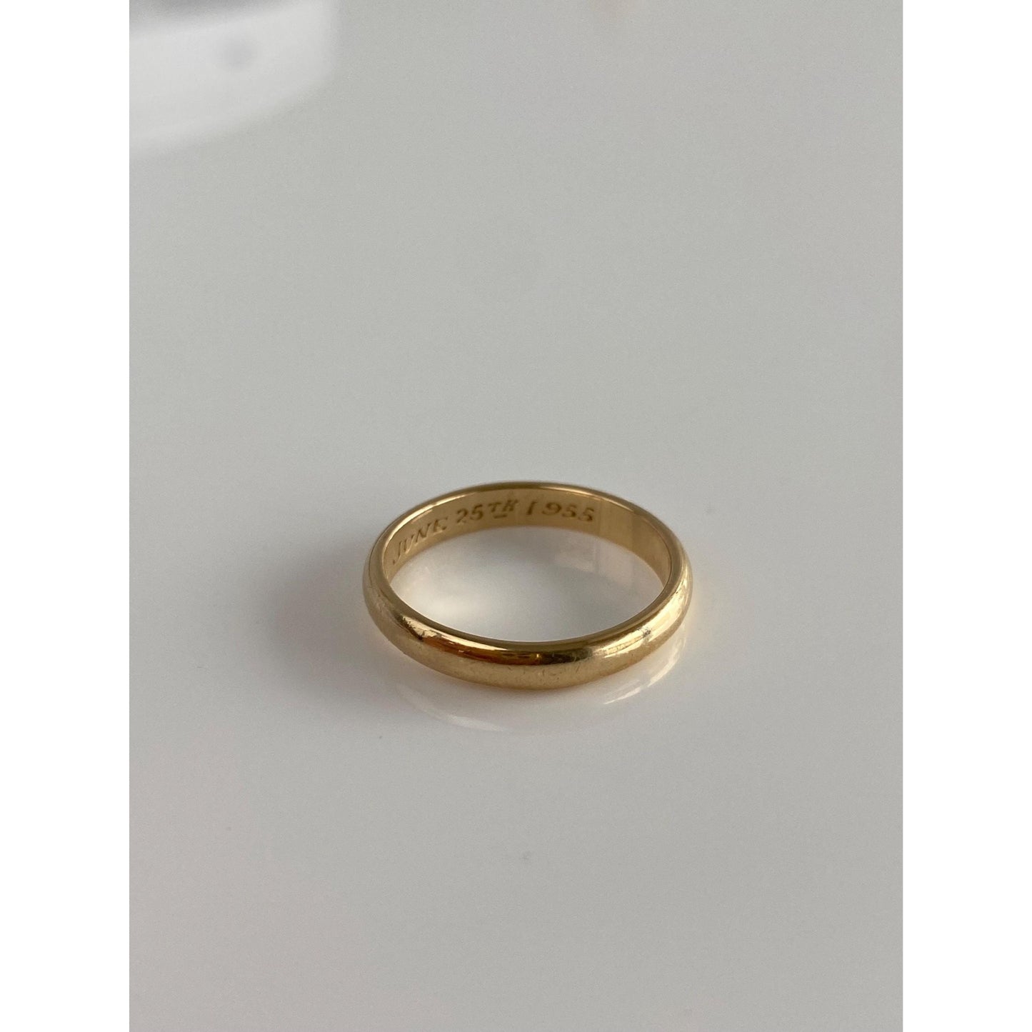 Vintage Solid 14k Yellow Gold Ring Band - Size 6