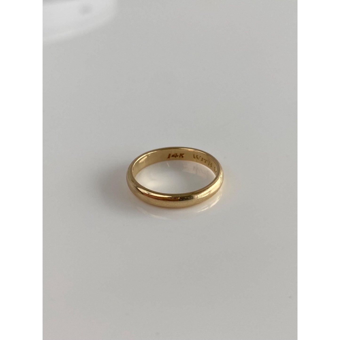 Vintage Solid 14k Yellow Gold Ring Band - Size 6
