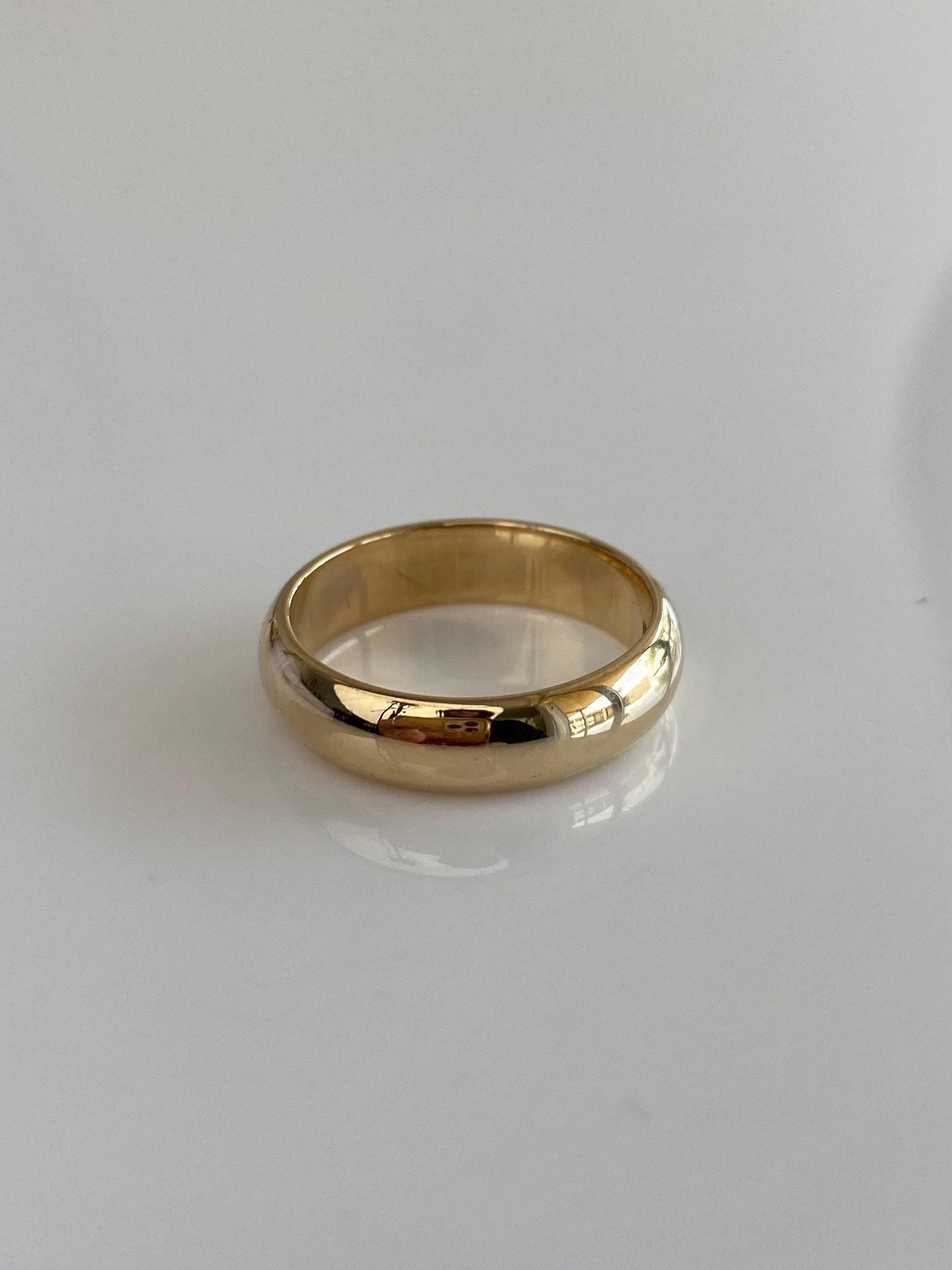Vintage Solid 14k Yellow Gold Ring Band - Size 7