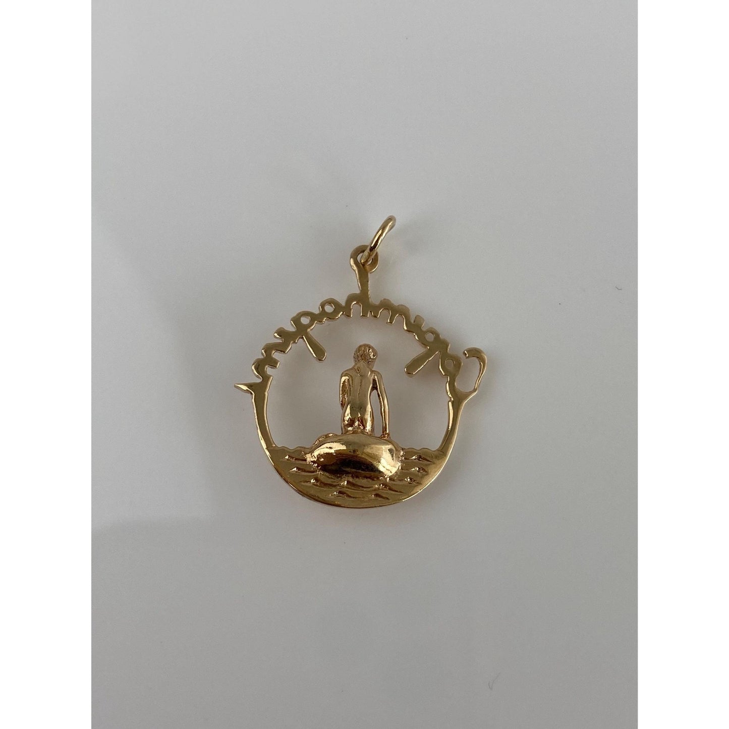 Vintage Solid 14k Yellow Gold Vacation Germany Copenhagen Charm