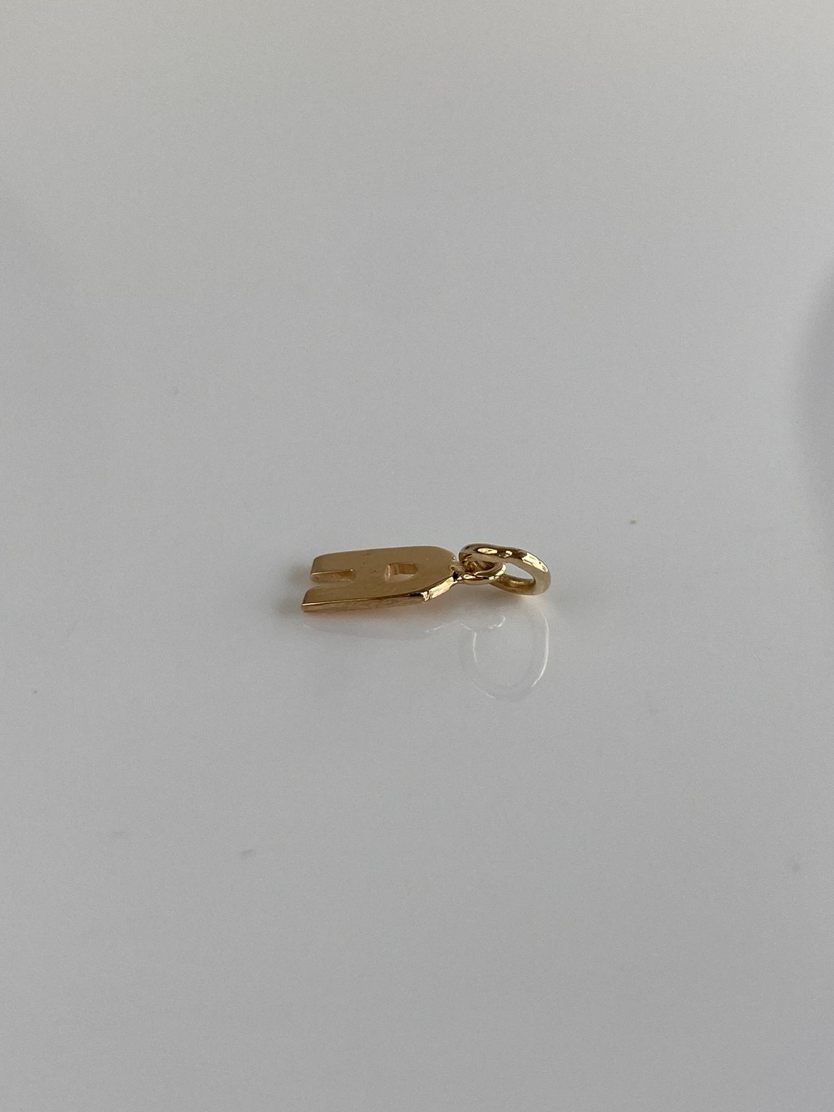 Solid 14k Yellow Gold Initial 'A' Charm