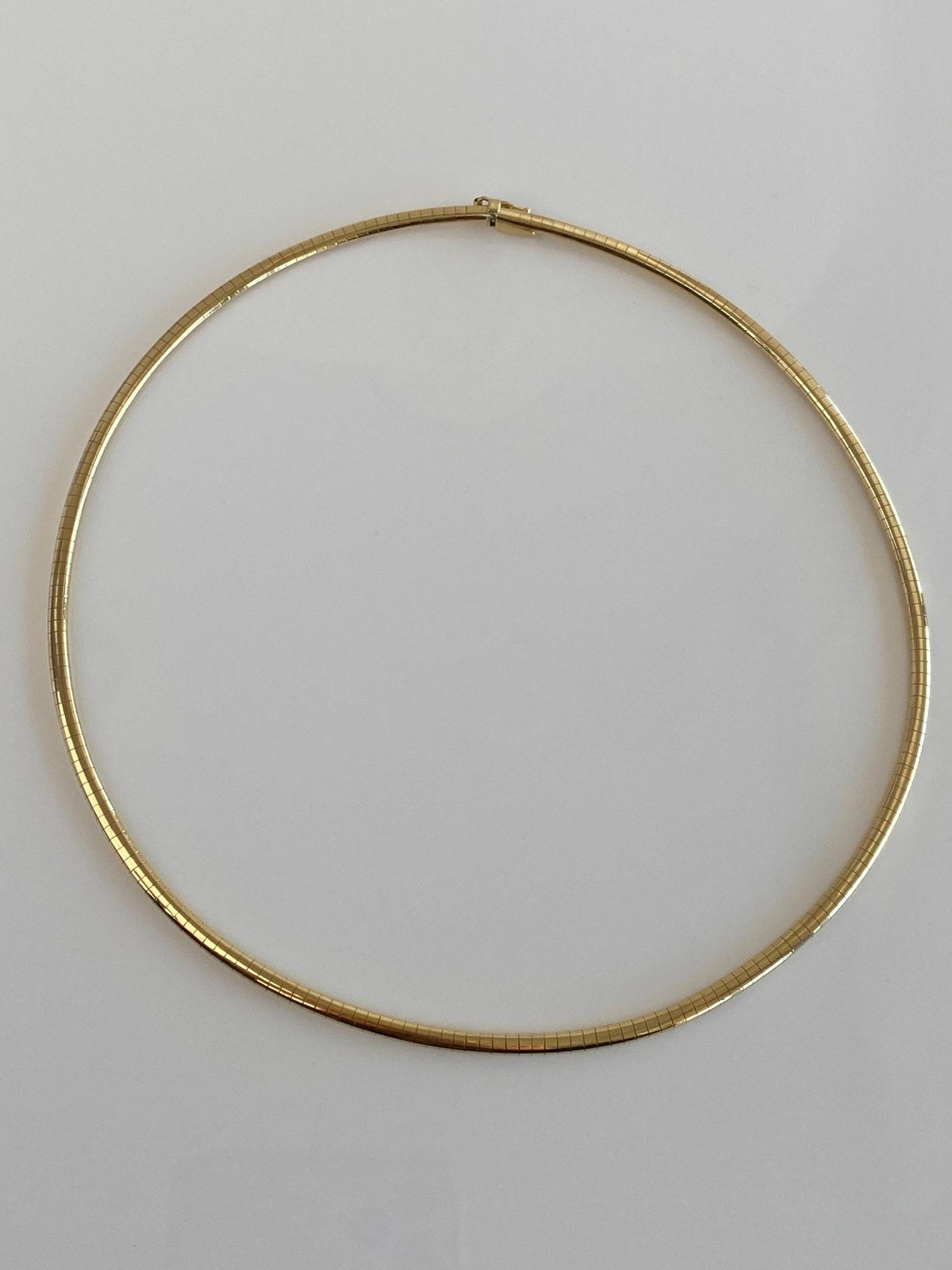 Vintage Solid 14k Yellow Gold Omega Chain Necklace - 16 inches