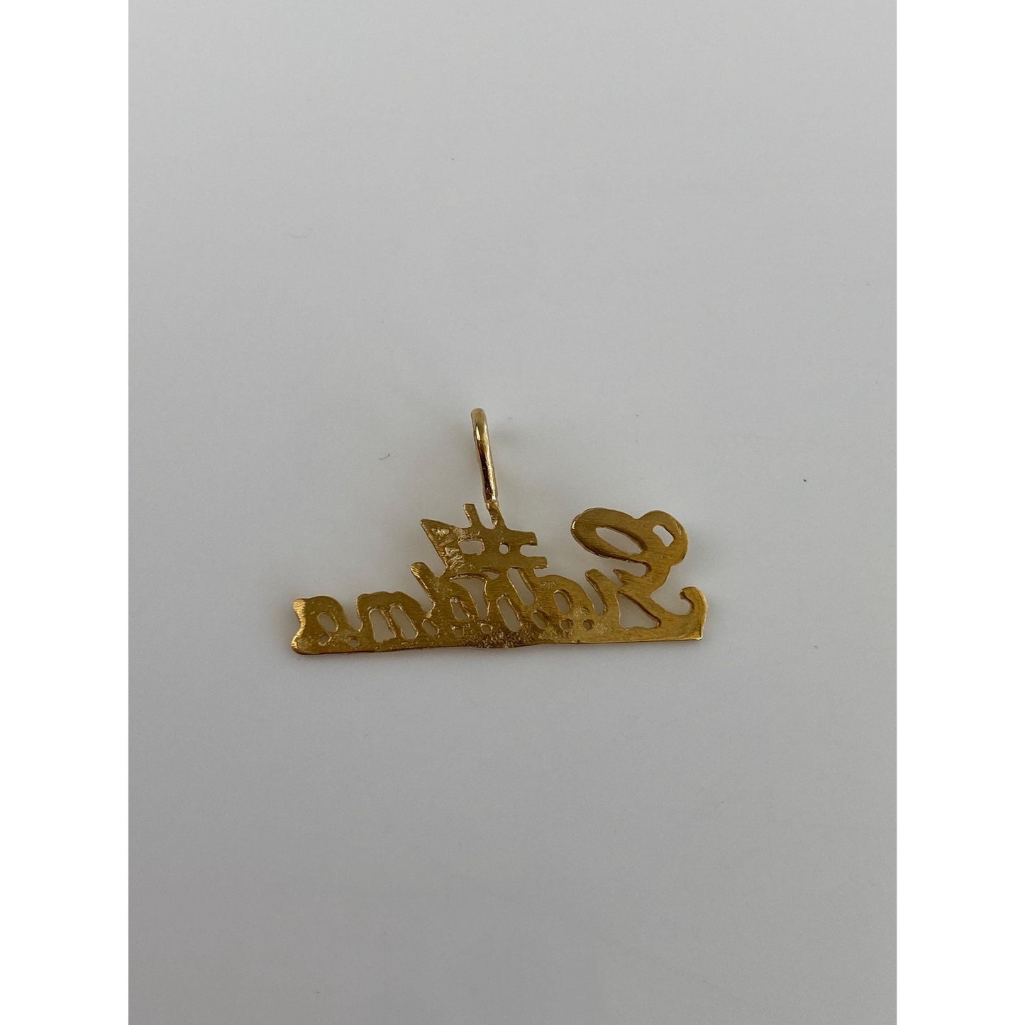 Vintage Solid 14k Yellow Gold #1 Grandma Charm