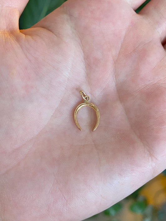 Vintage 10k Yellow Gold Horseshoe Charm
