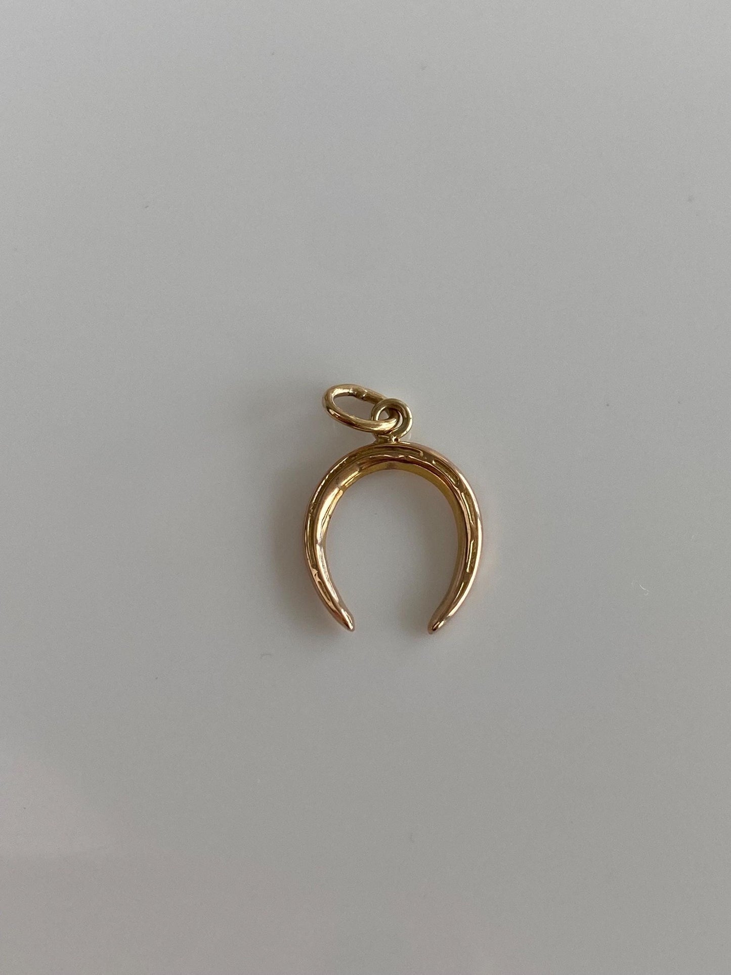 Vintage 10k Yellow Gold Horseshoe Charm