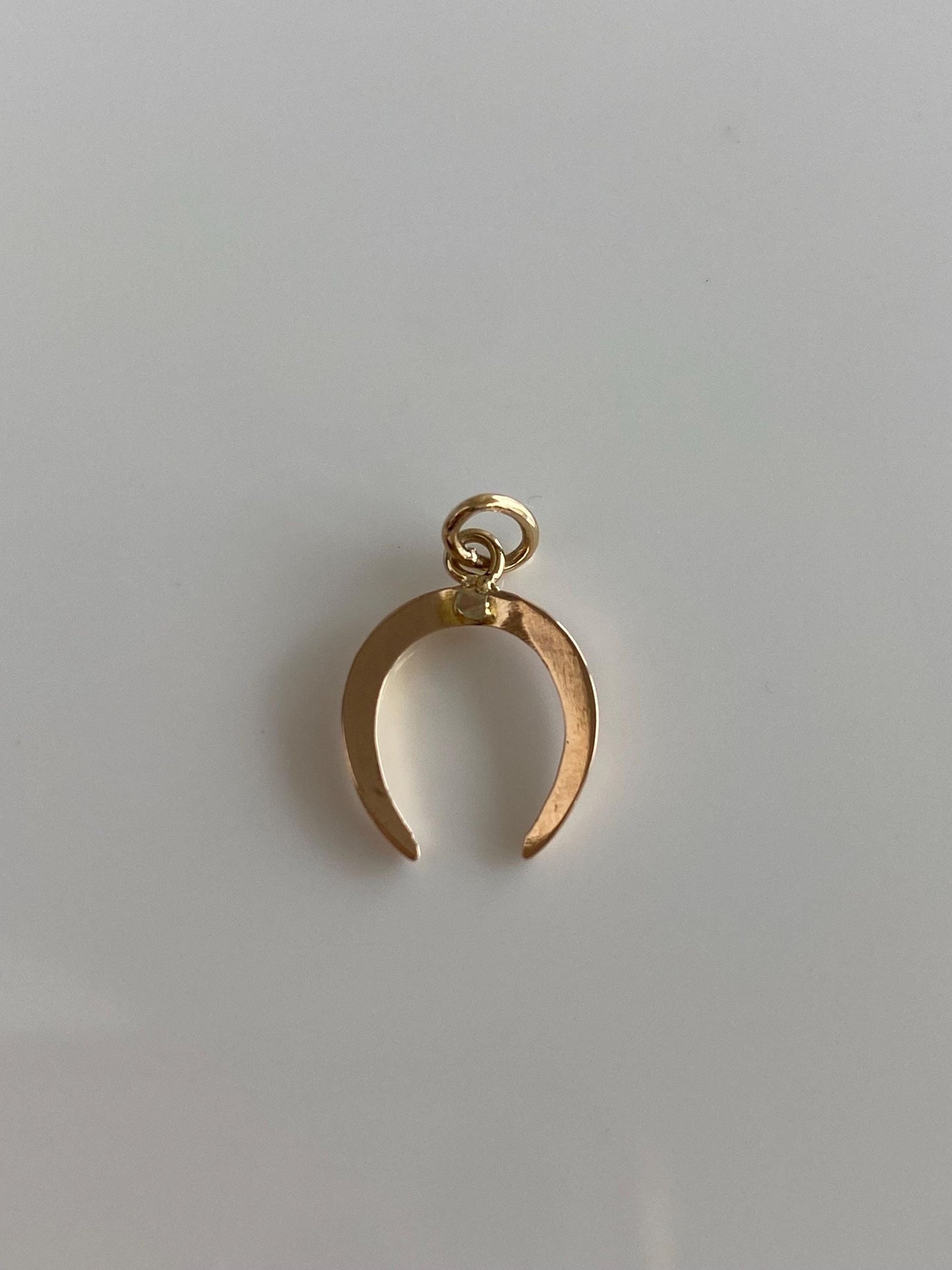 Vintage 10k Yellow Gold Horseshoe Charm