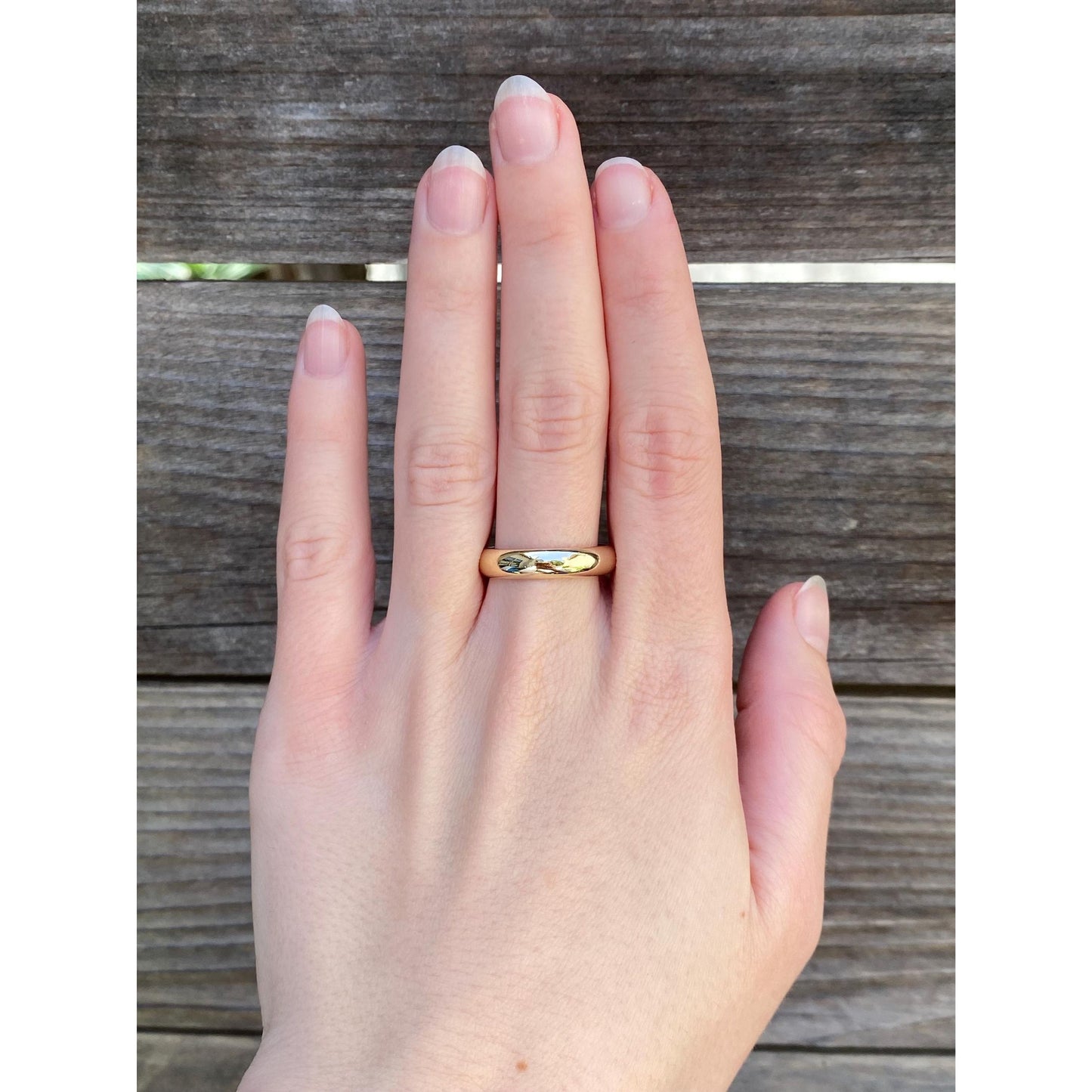 Vintage Solid 14k Yellow Gold Ring Band - Size 9.25