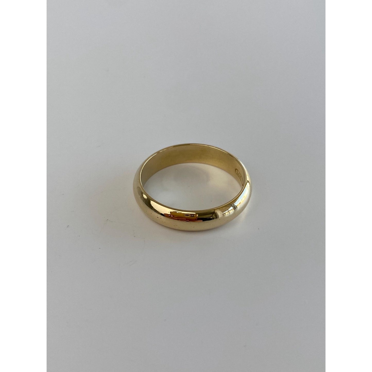 Vintage Solid 14k Yellow Gold Ring Band - Size 9.25