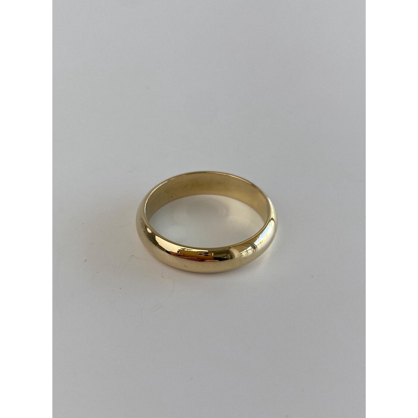 Vintage Solid 14k Yellow Gold Ring Band - Size 9.25