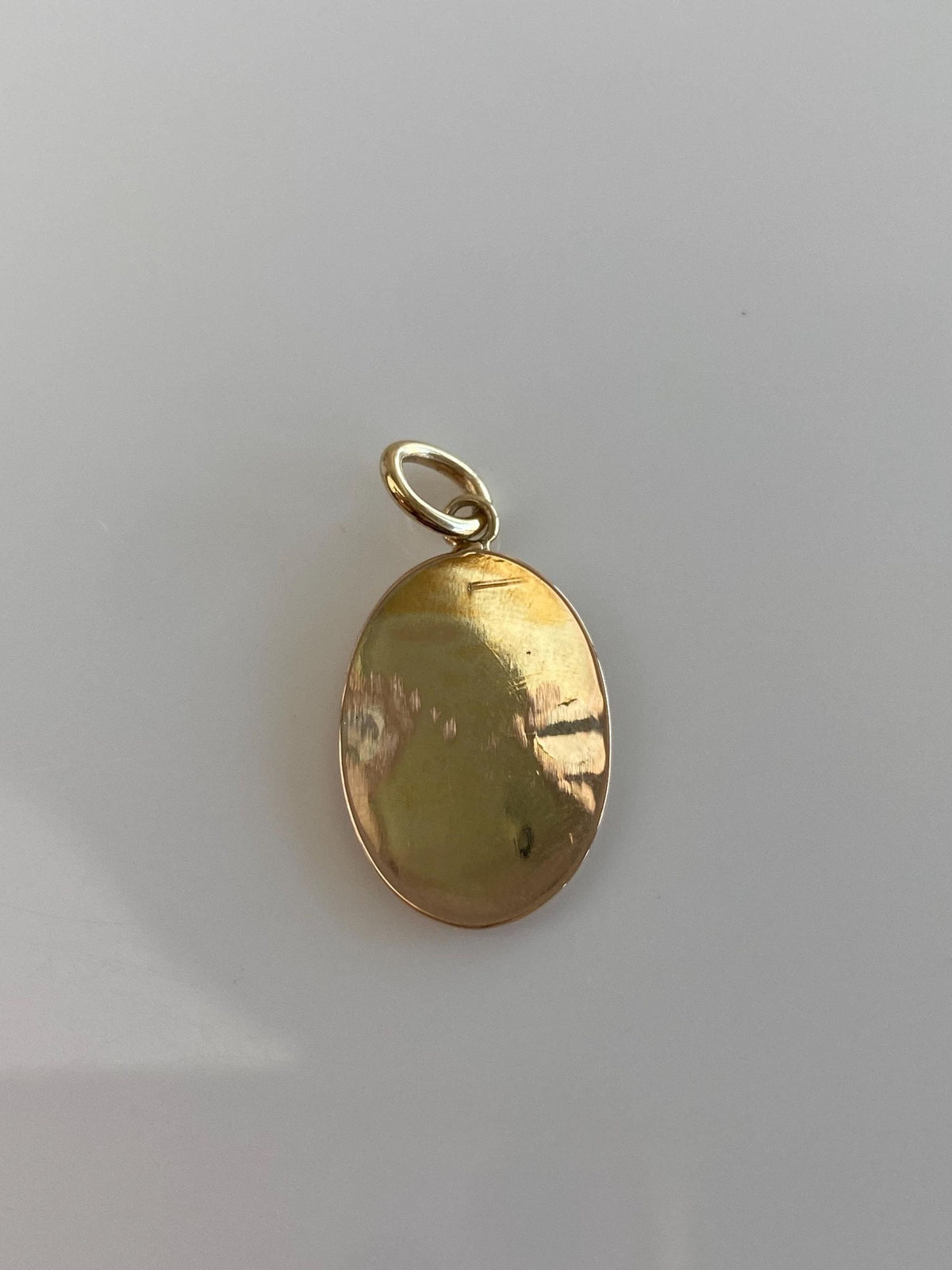 Vintage Solid 10k Rosey Gold Monogram Cufflink Conversion Charm