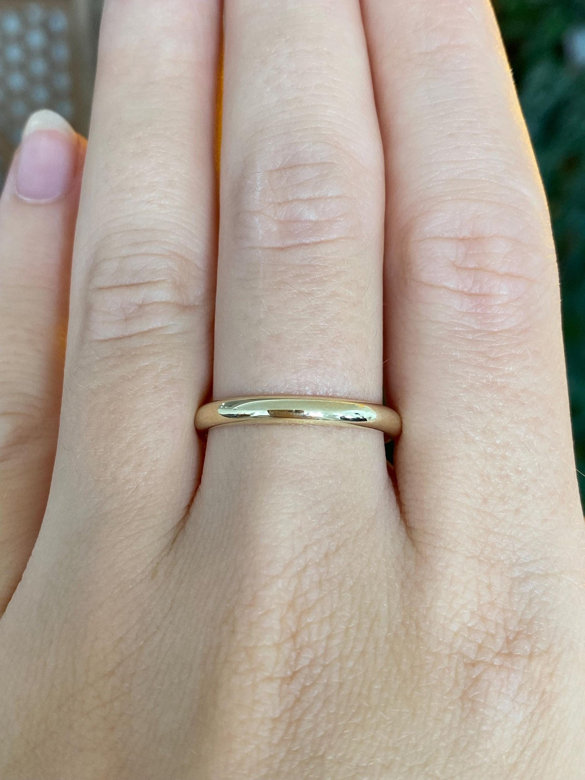 Vintage 10k Yellow Gold Ring Band - Size 8.75
