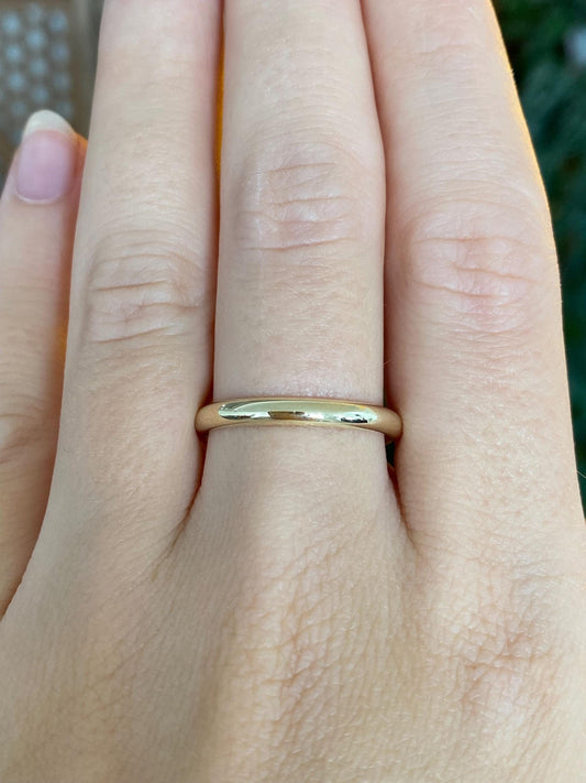 Vintage 10k Yellow Gold Ring Band - Size 8.75