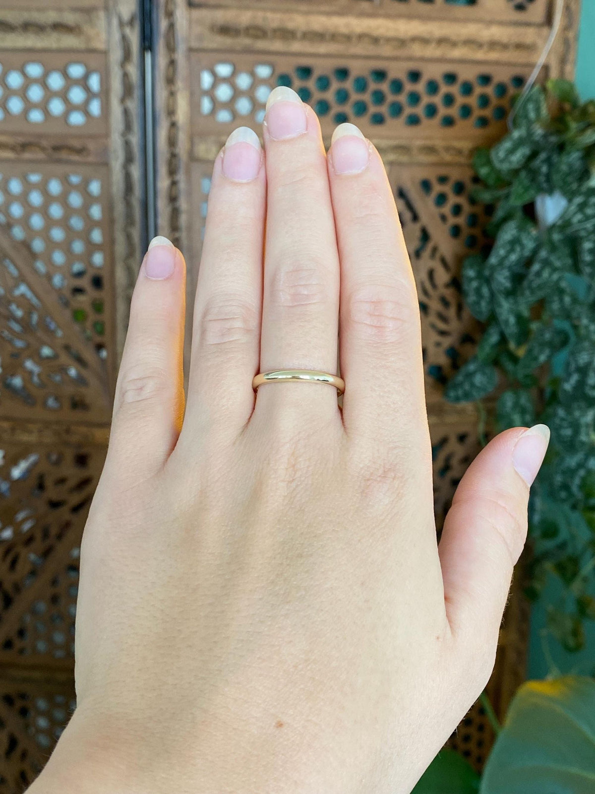 Vintage 10k Yellow Gold Ring Band - Size 8.75