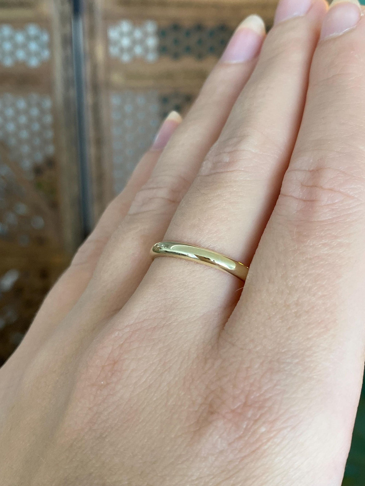 Vintage 10k Yellow Gold Ring Band - Size 8.75