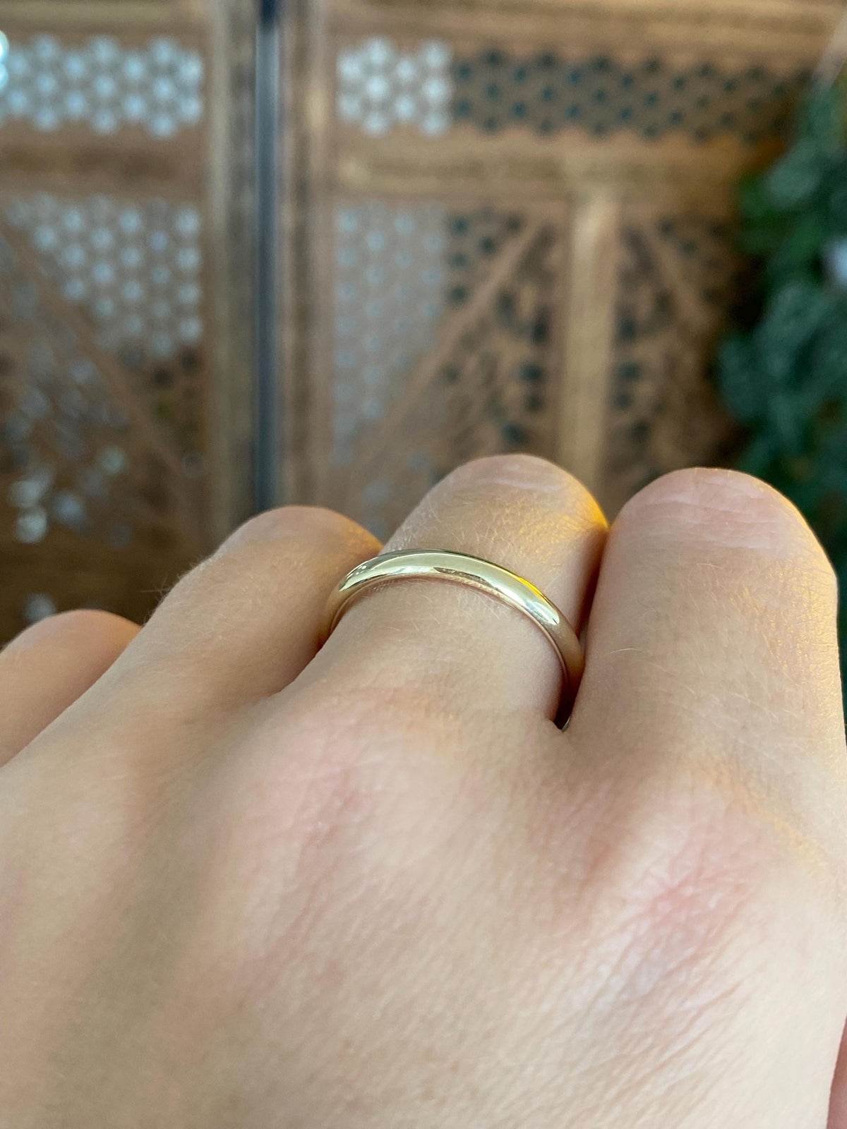Vintage 10k Yellow Gold Ring Band - Size 8.75