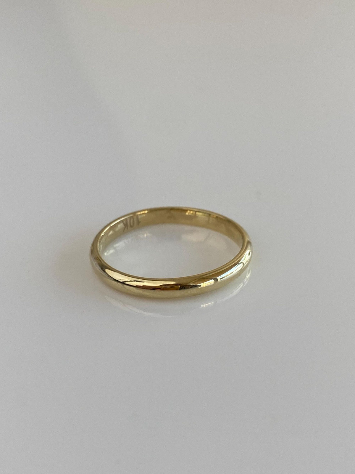 Vintage 10k Yellow Gold Ring Band - Size 8.75