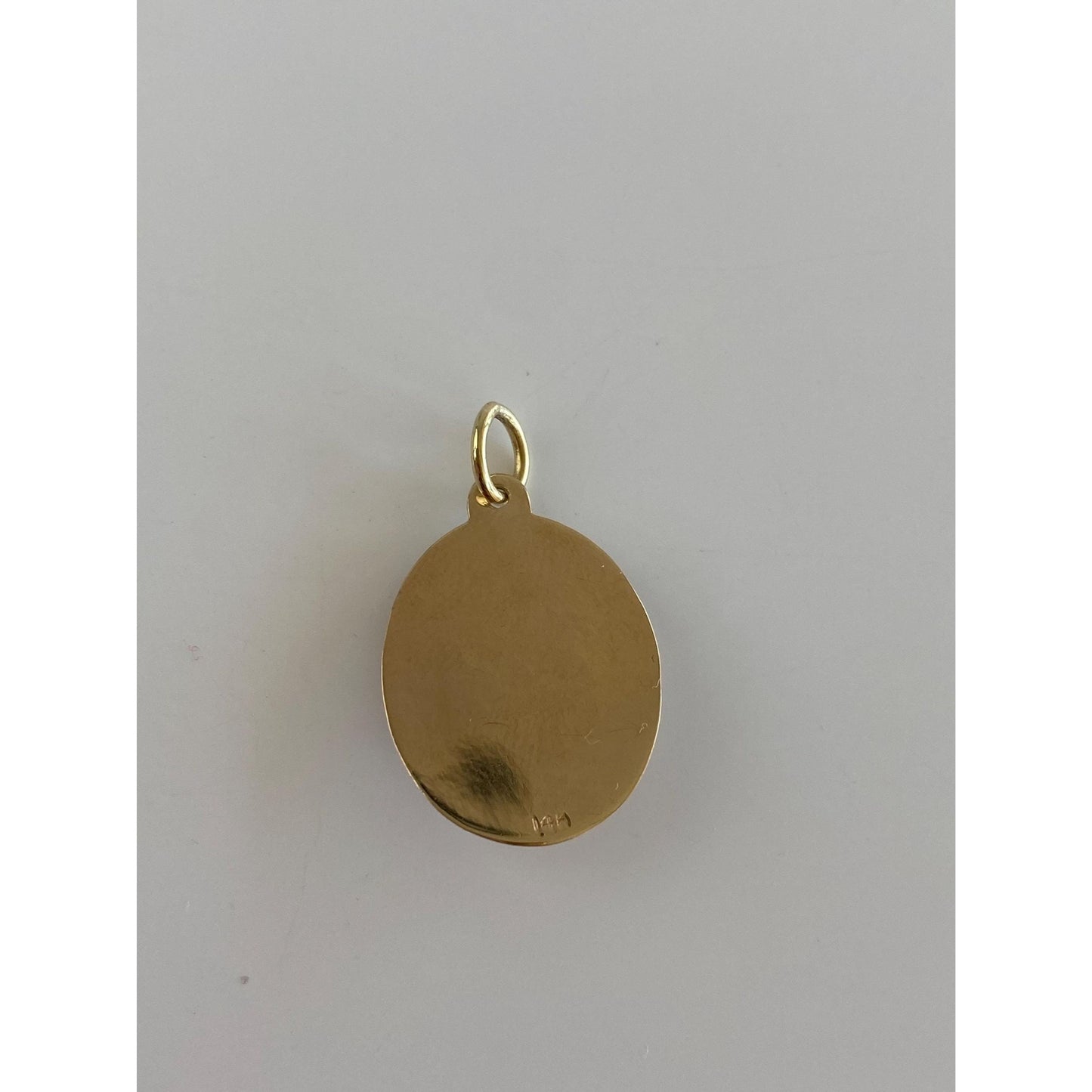 Vintage Solid 14k Purple Cubic Zirconia 'Happy Anniversary' Flowers Charm