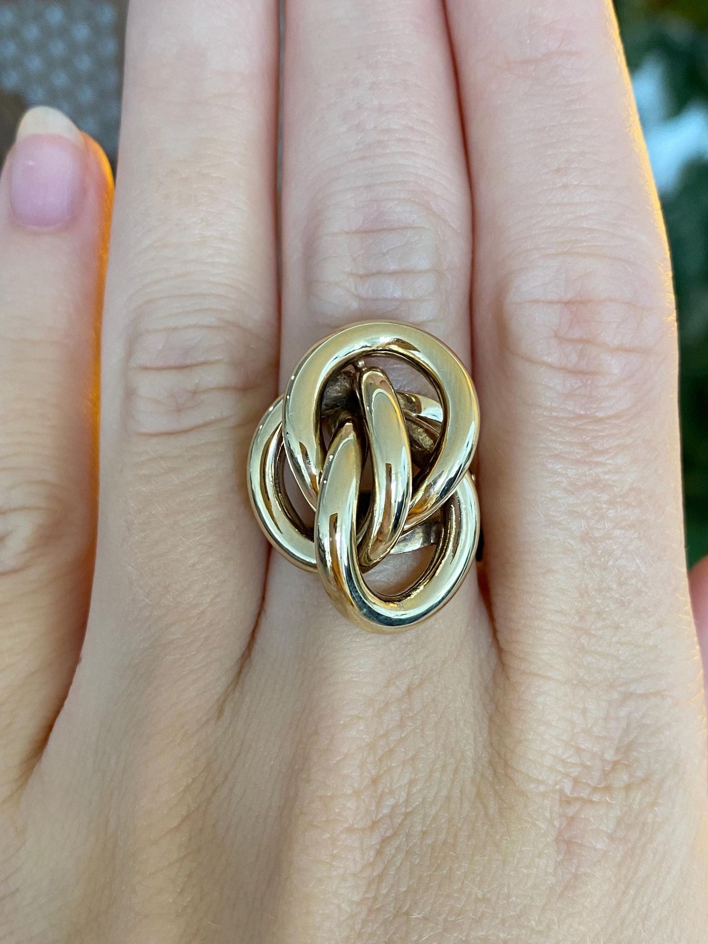 Vintage 14k Yellow Gold Twisted Knot Style Ring - Size 6.25
