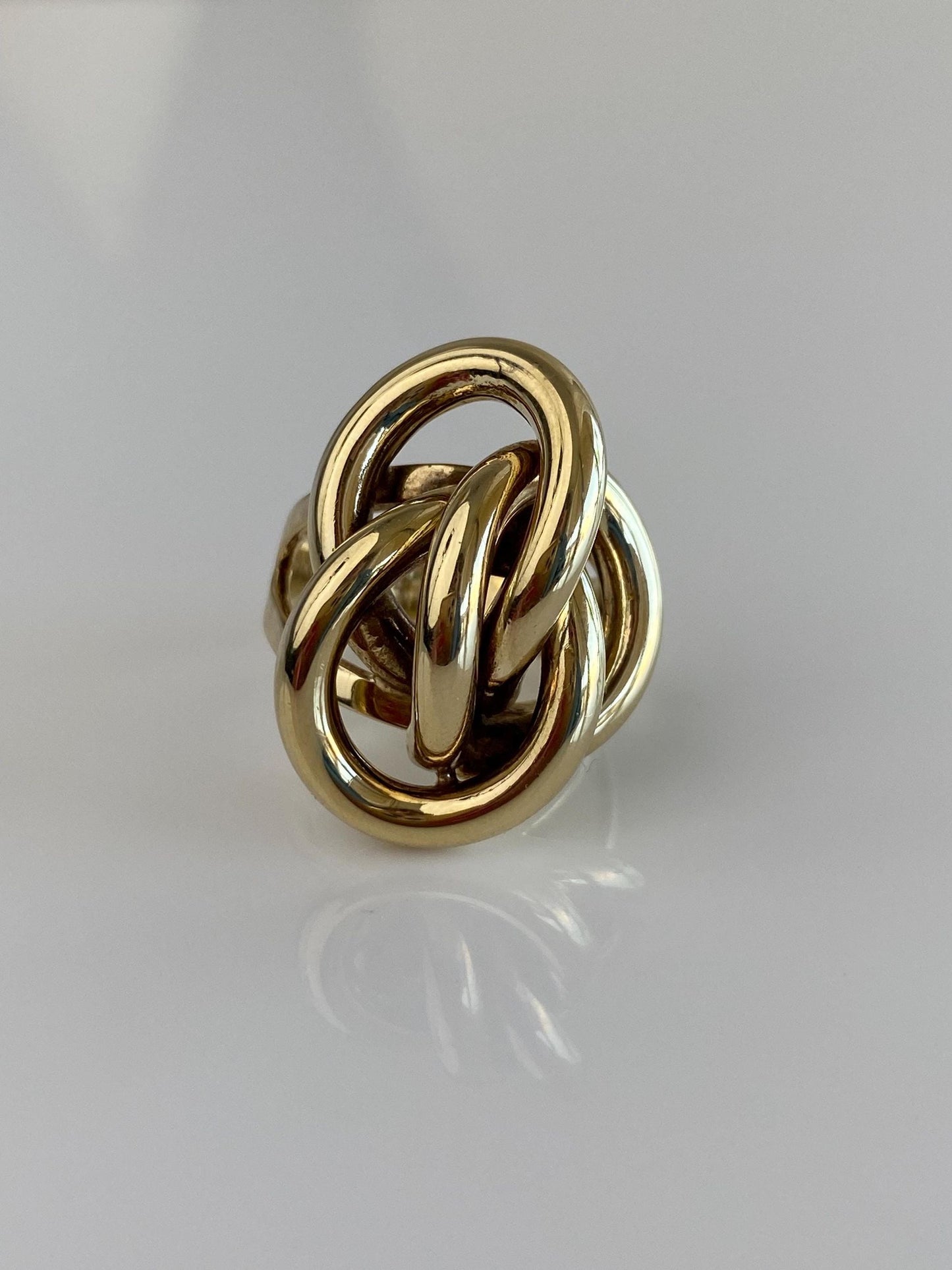 Vintage 14k Yellow Gold Twisted Knot Style Ring - Size 6.25