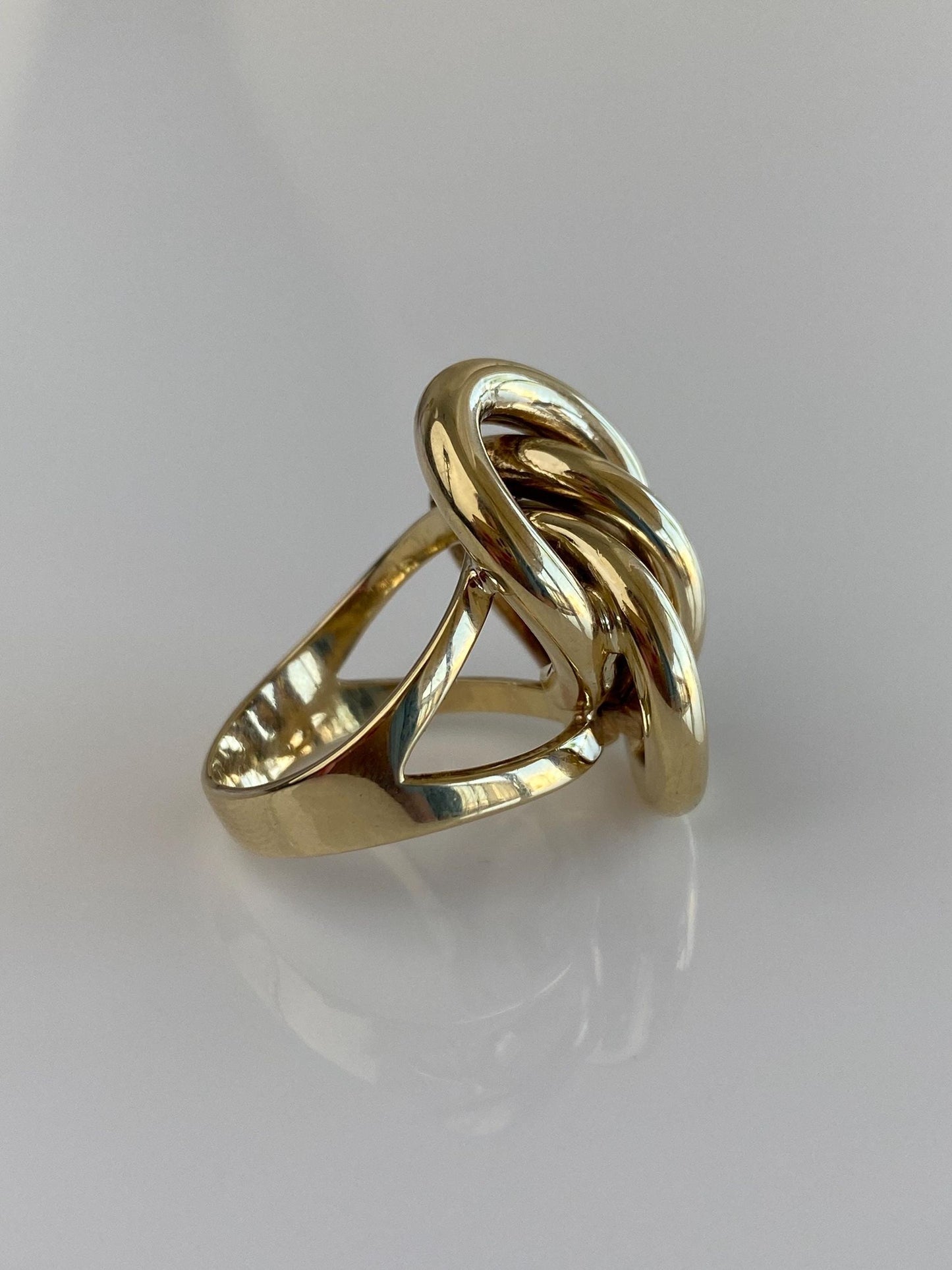 Vintage 14k Yellow Gold Twisted Knot Style Ring - Size 6.25