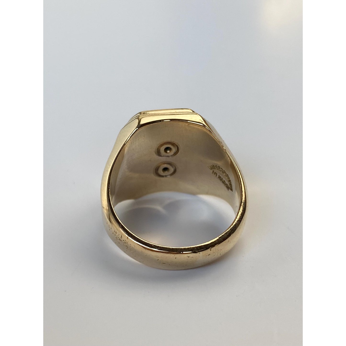 Vintage Solid 10k Yellow Gold Onyx 1951 Class Ring - Size 6