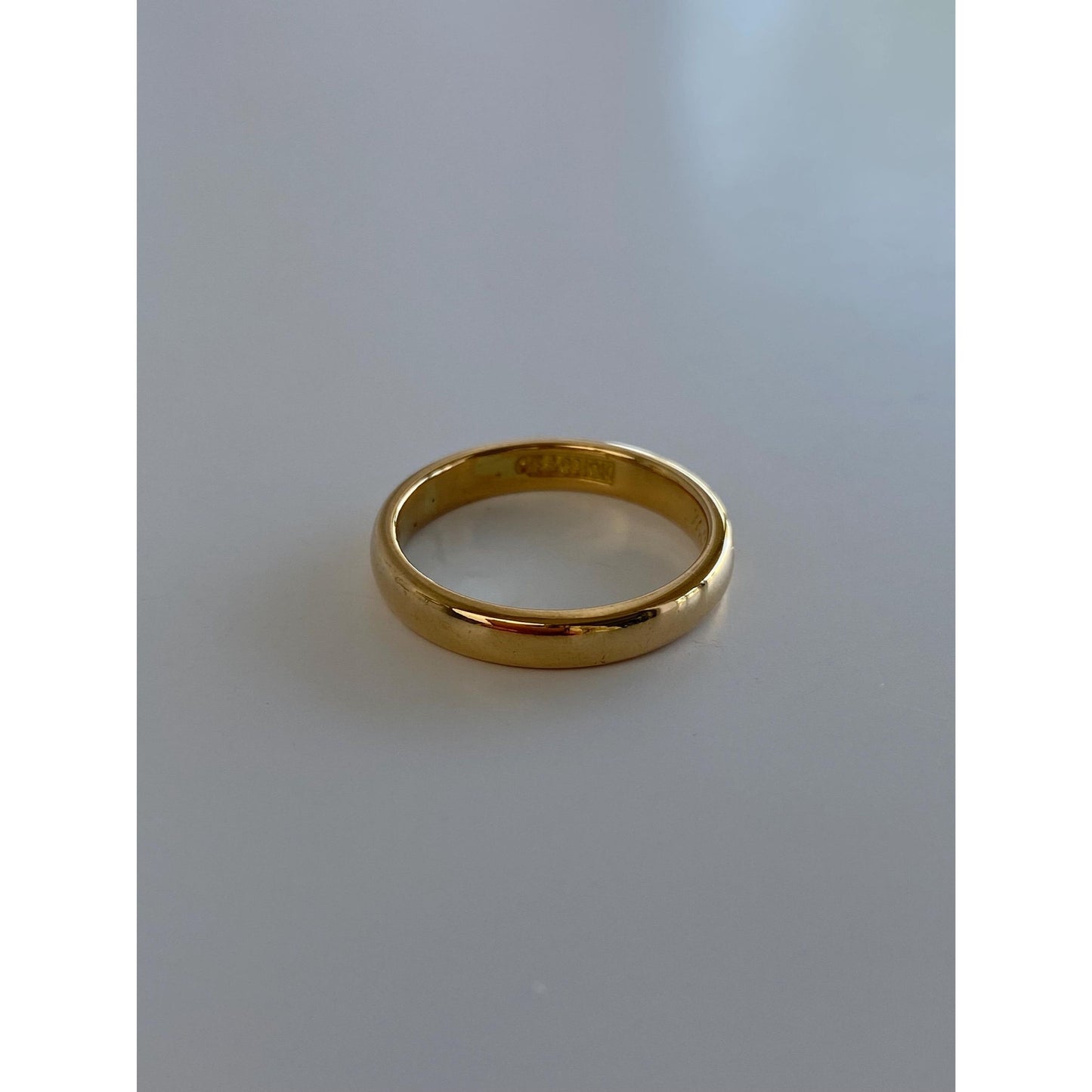 Vintage Solid 18k Yellow Gold Ring Band - Size 6.75-7