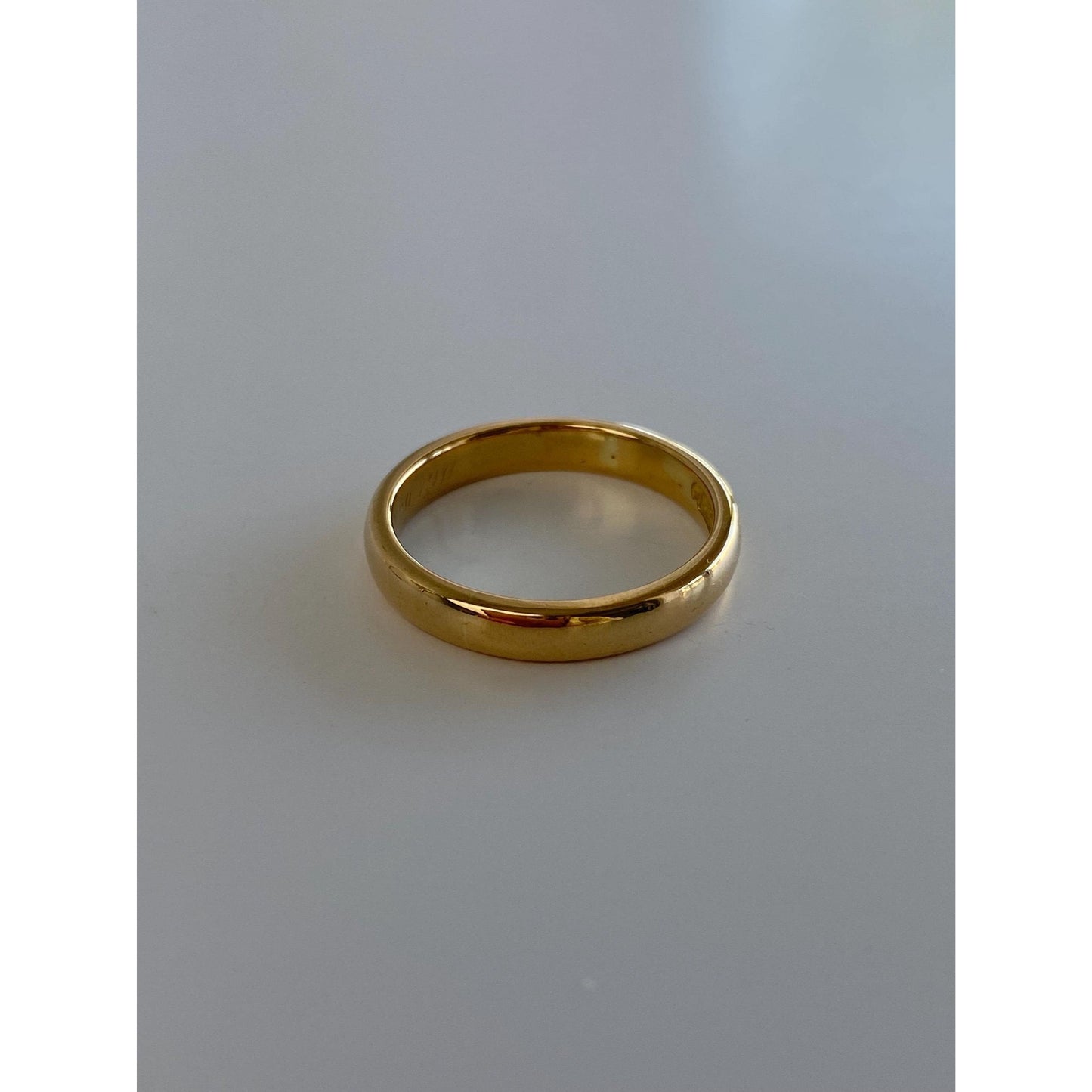 Vintage Solid 18k Yellow Gold Ring Band - Size 6.75-7