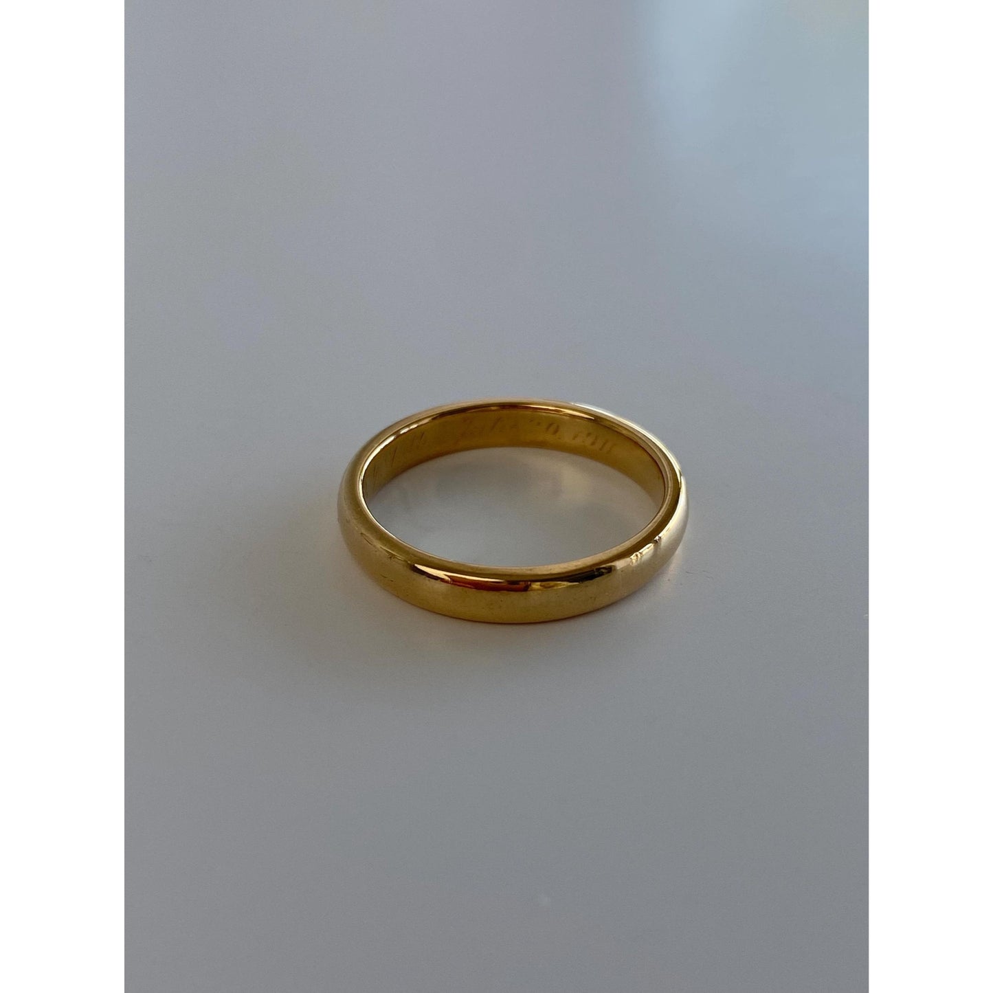 Vintage Solid 18k Yellow Gold Ring Band - Size 6.75-7