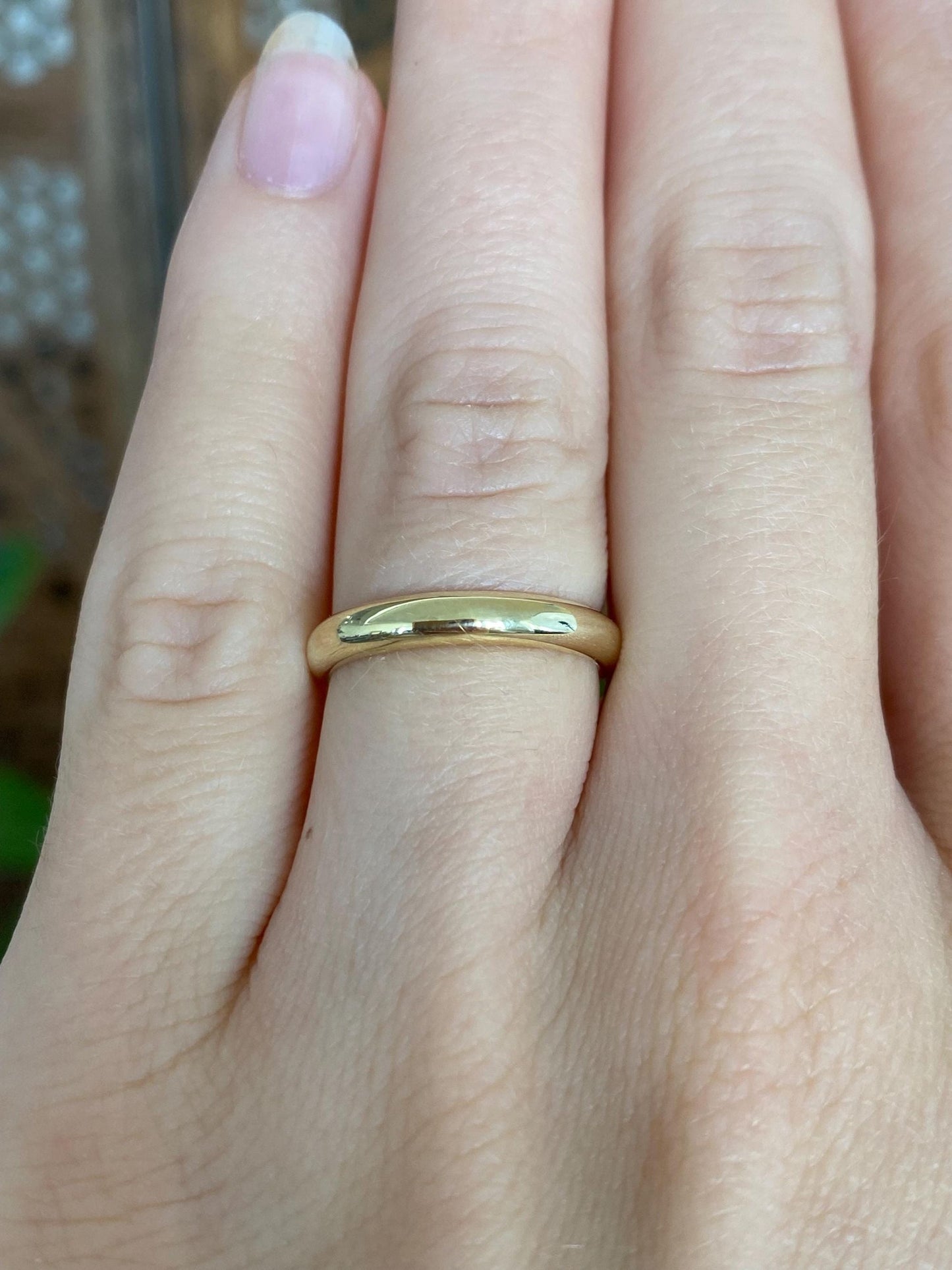 Vintage Solid 14k Yellow Gold Ring Band - Size 5.5