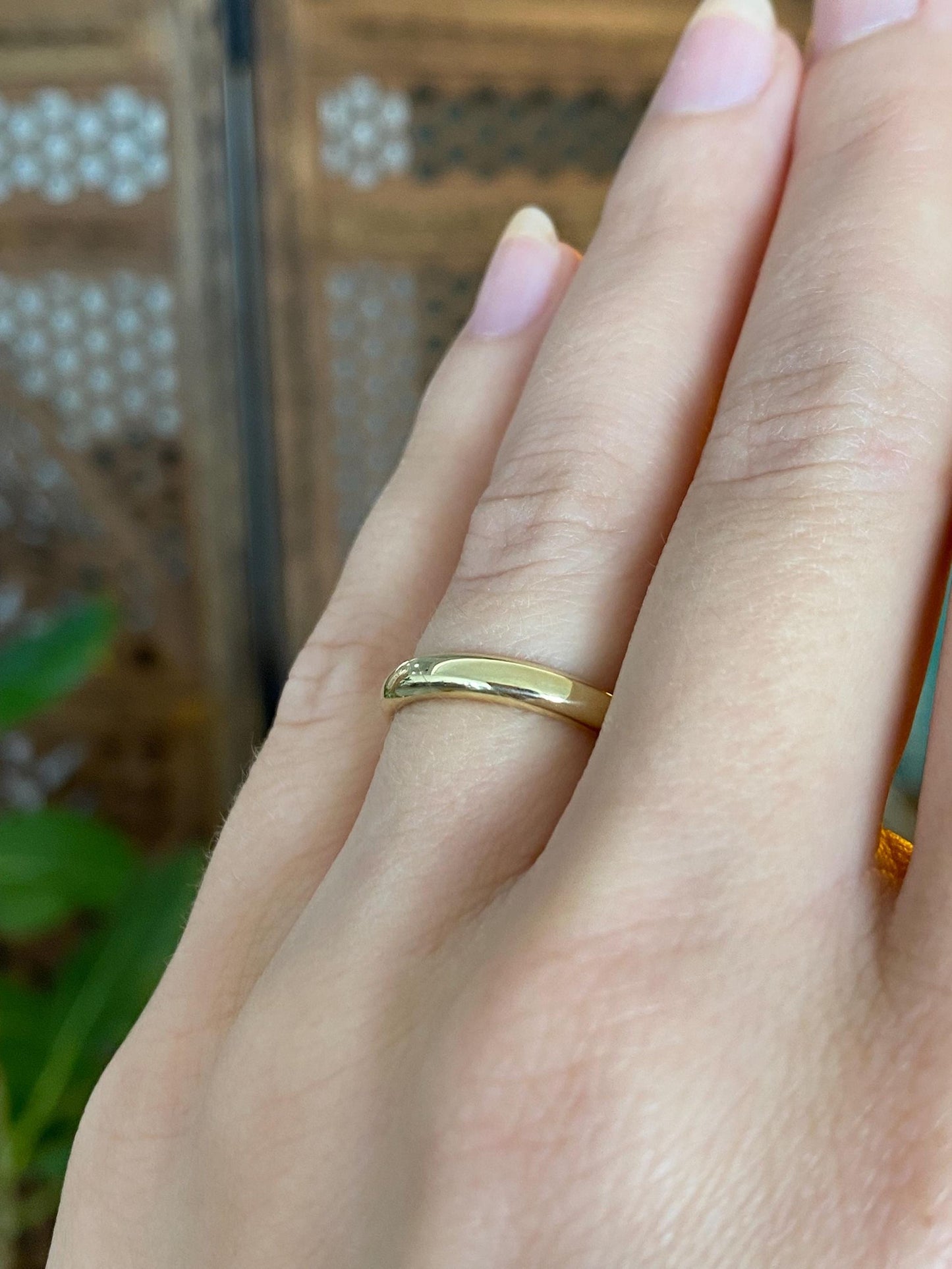 Vintage Solid 14k Yellow Gold Ring Band - Size 5.5