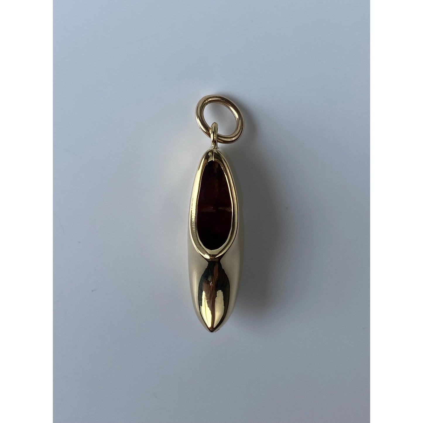 Vintage Solid 14k Yellow Gold Red Enamel Dutch Shoe Charm