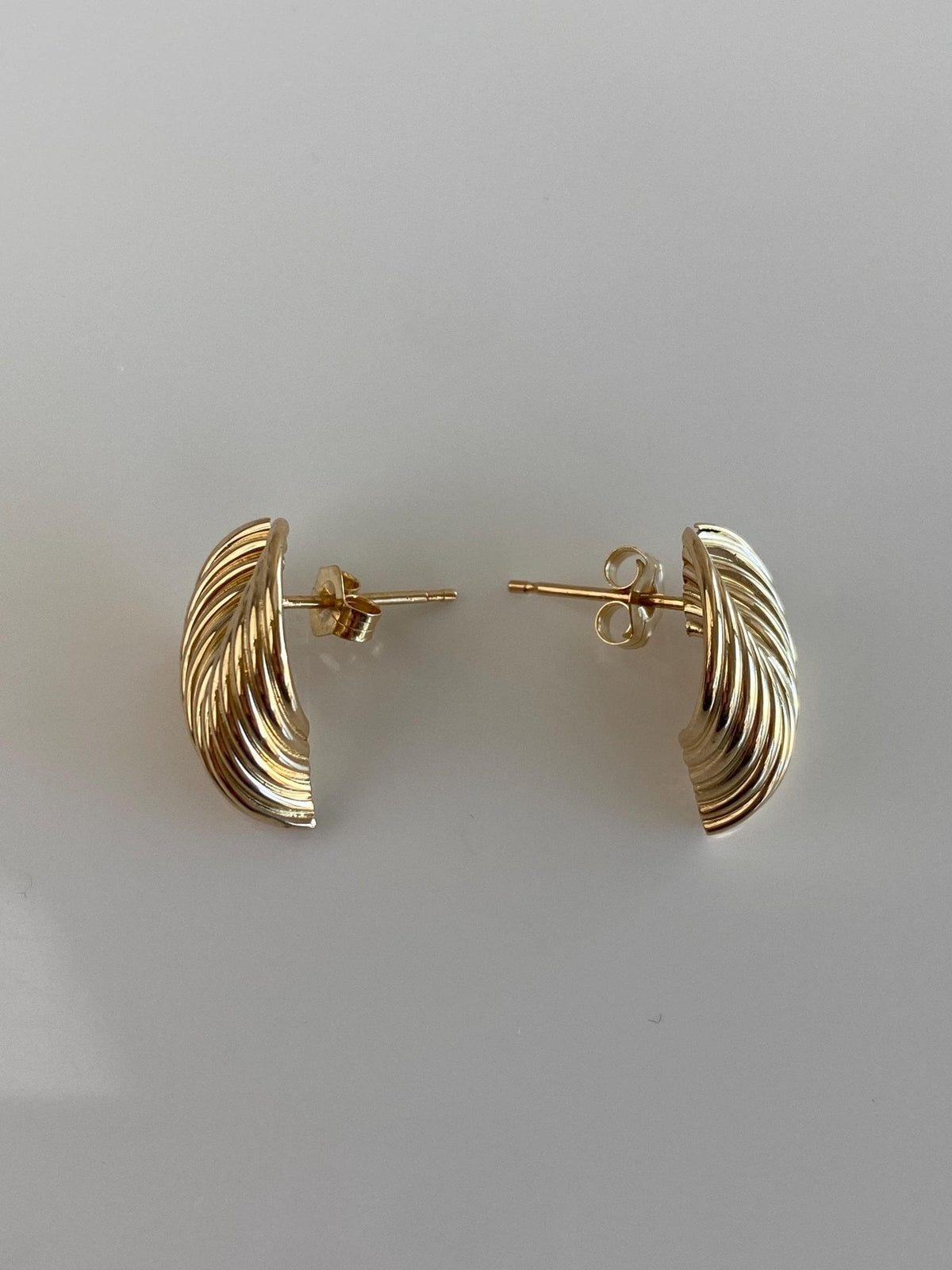 Vintage 14k Yellow Gold Layered Drop Earrings