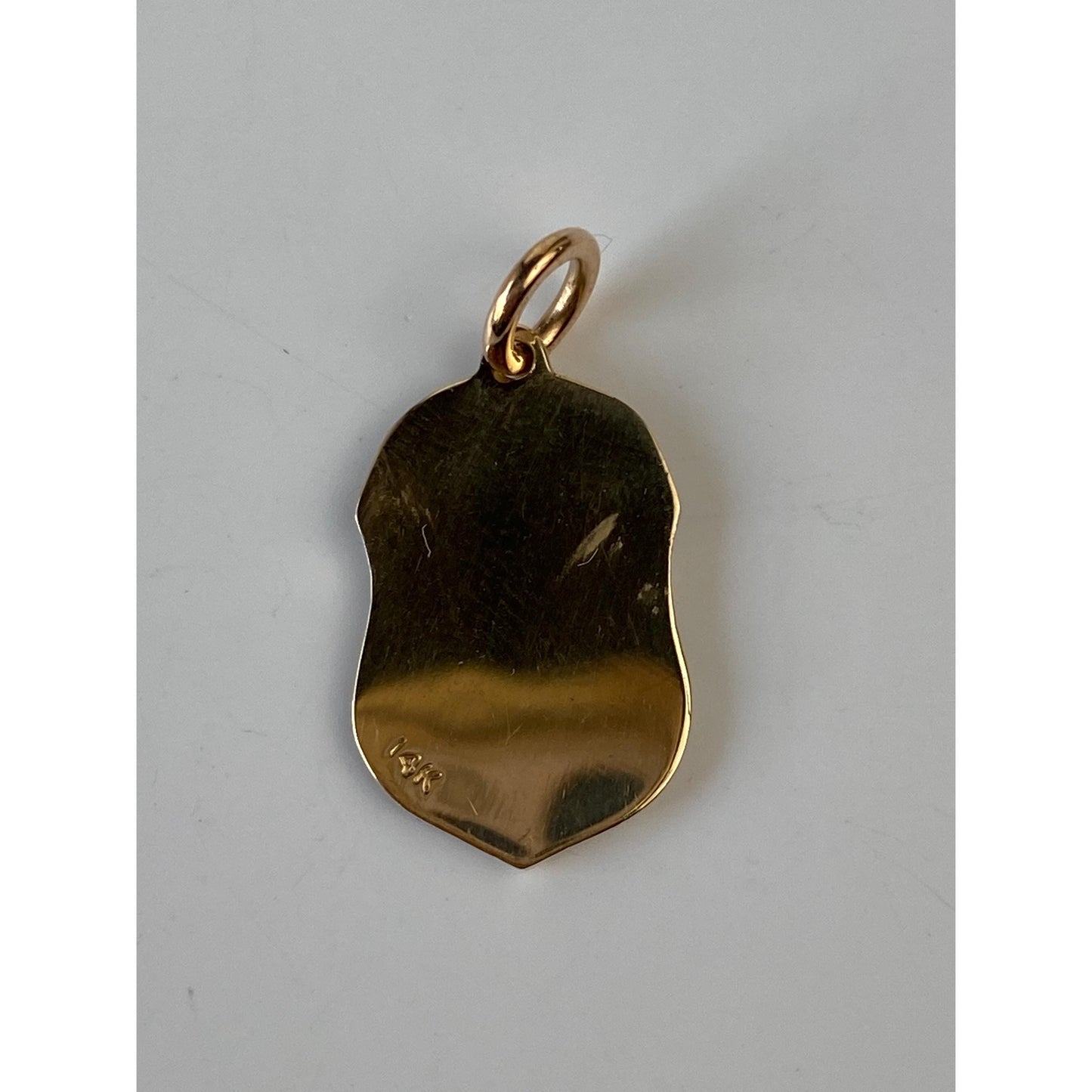 Vintage Solid 14k Yellow Gold LAFD Los Angeles Fire Dept. Badge Charm