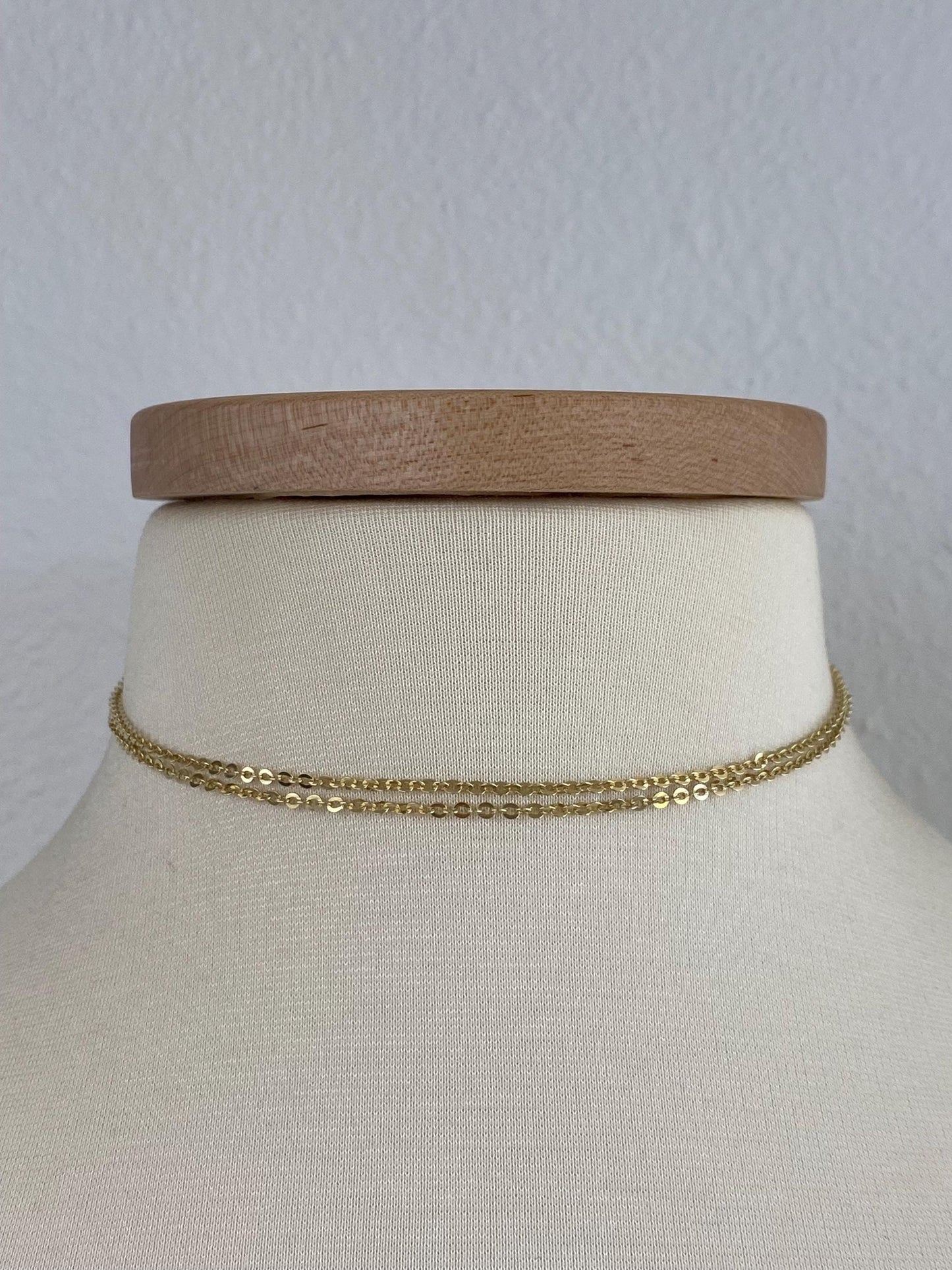 Vintage Solid 14k Yellow Gold Unoaerre Long Cable Chain Necklace - 28.75 inches