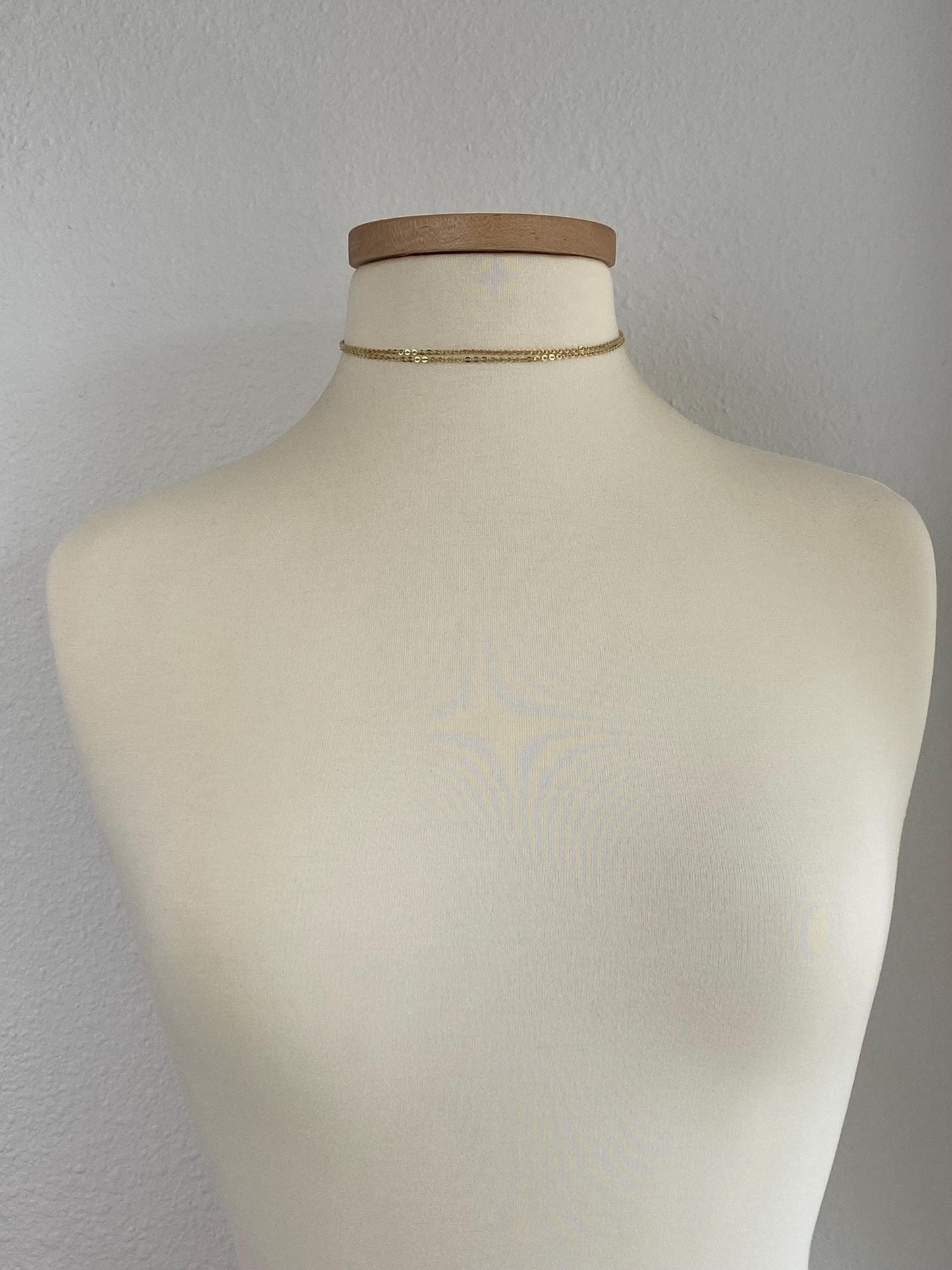 Vintage Solid 14k Yellow Gold Unoaerre Long Cable Chain Necklace - 28.75 inches