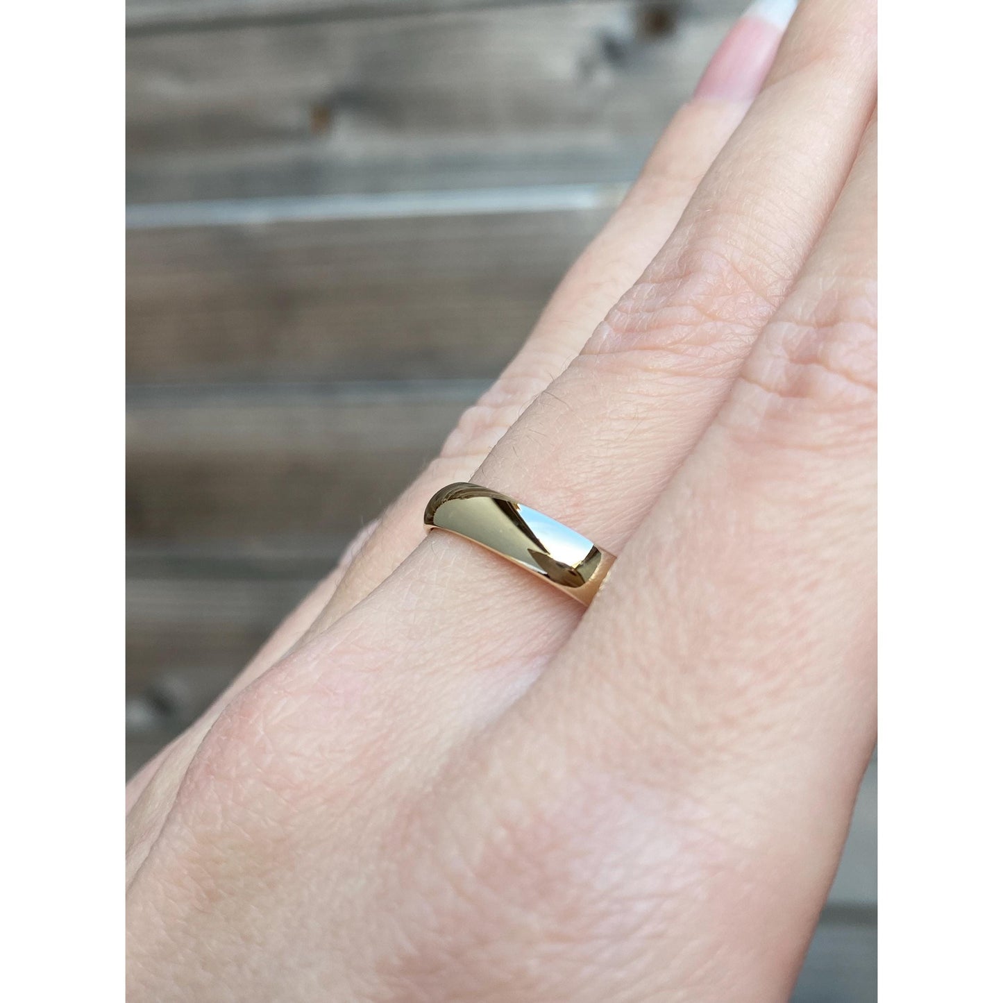 Vintage Solid 10k Yellow Gold Ring Band - Size 11