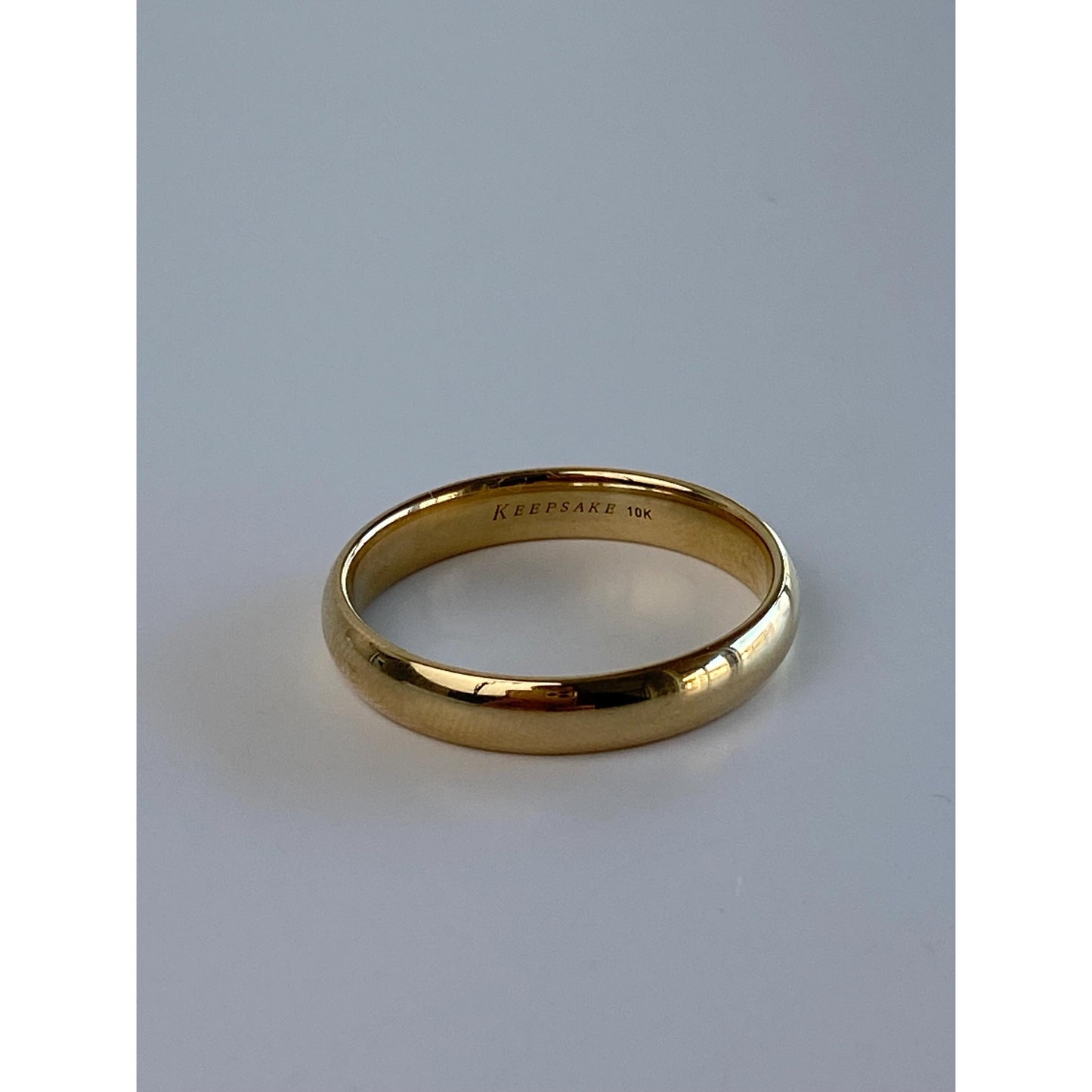Vintage Solid 10k Yellow Gold Ring Band - Size 11