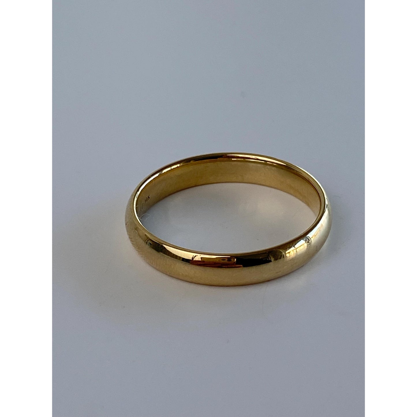 Vintage Solid 10k Yellow Gold Ring Band - Size 11
