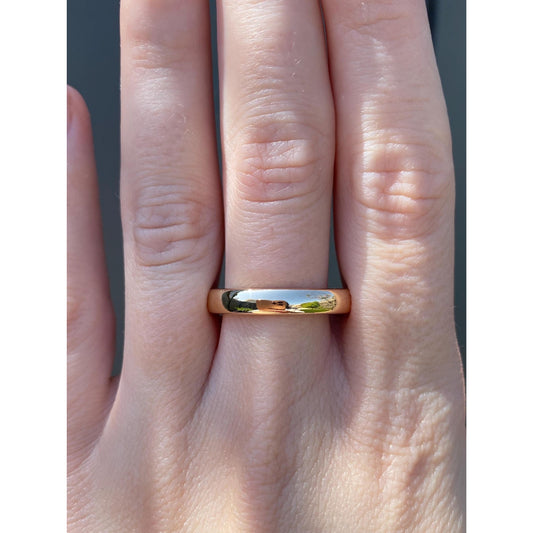 Vintage Solid 14k Yellow Gold Ring Band - Size 9.75