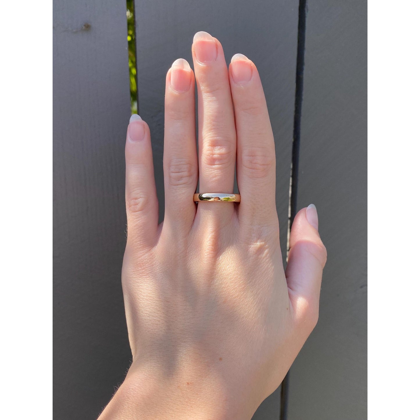 Vintage Solid 14k Yellow Gold Ring Band - Size 9.75