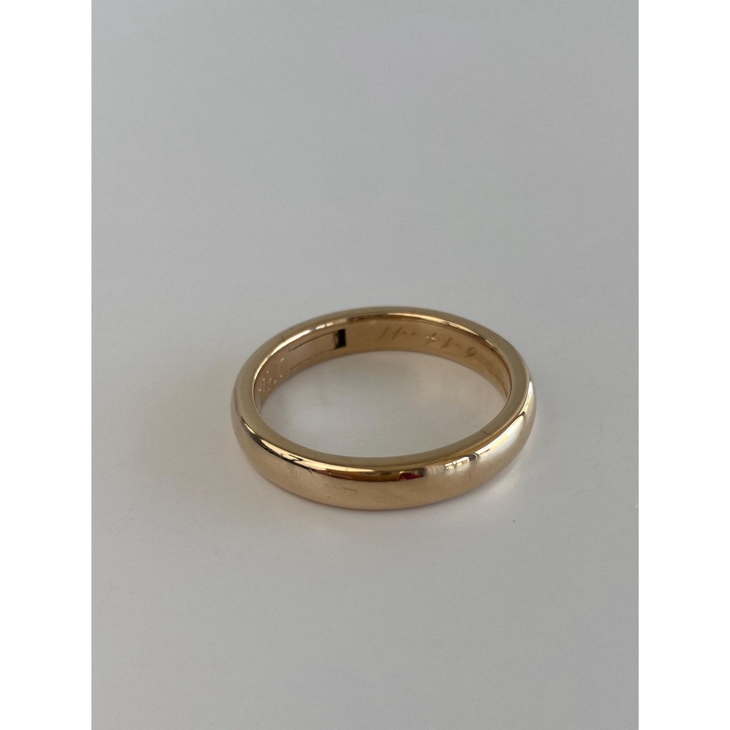 Vintage Solid 14k Yellow Gold Ring Band - Size 9.75