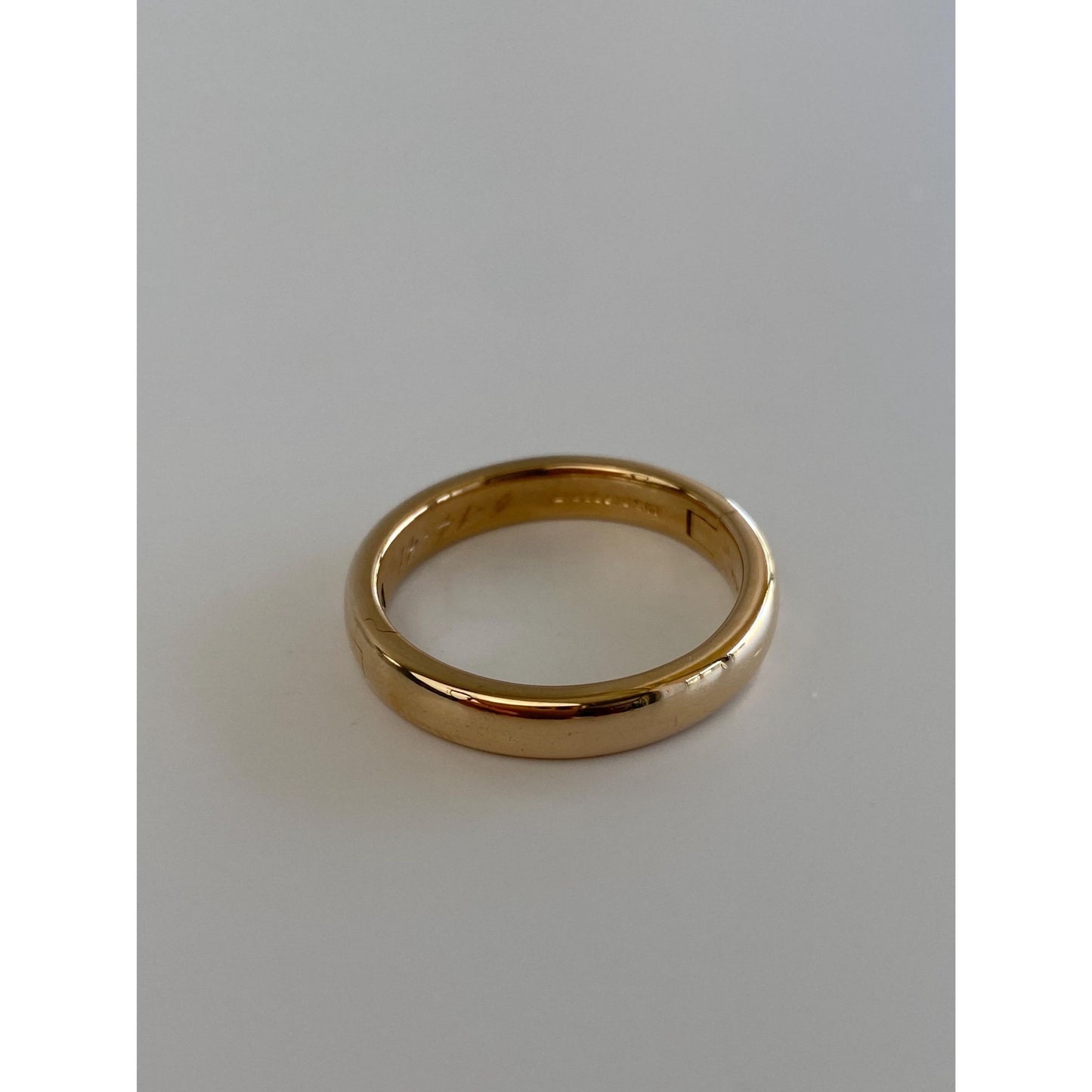 Vintage Solid 14k Yellow Gold Ring Band - Size 9.75