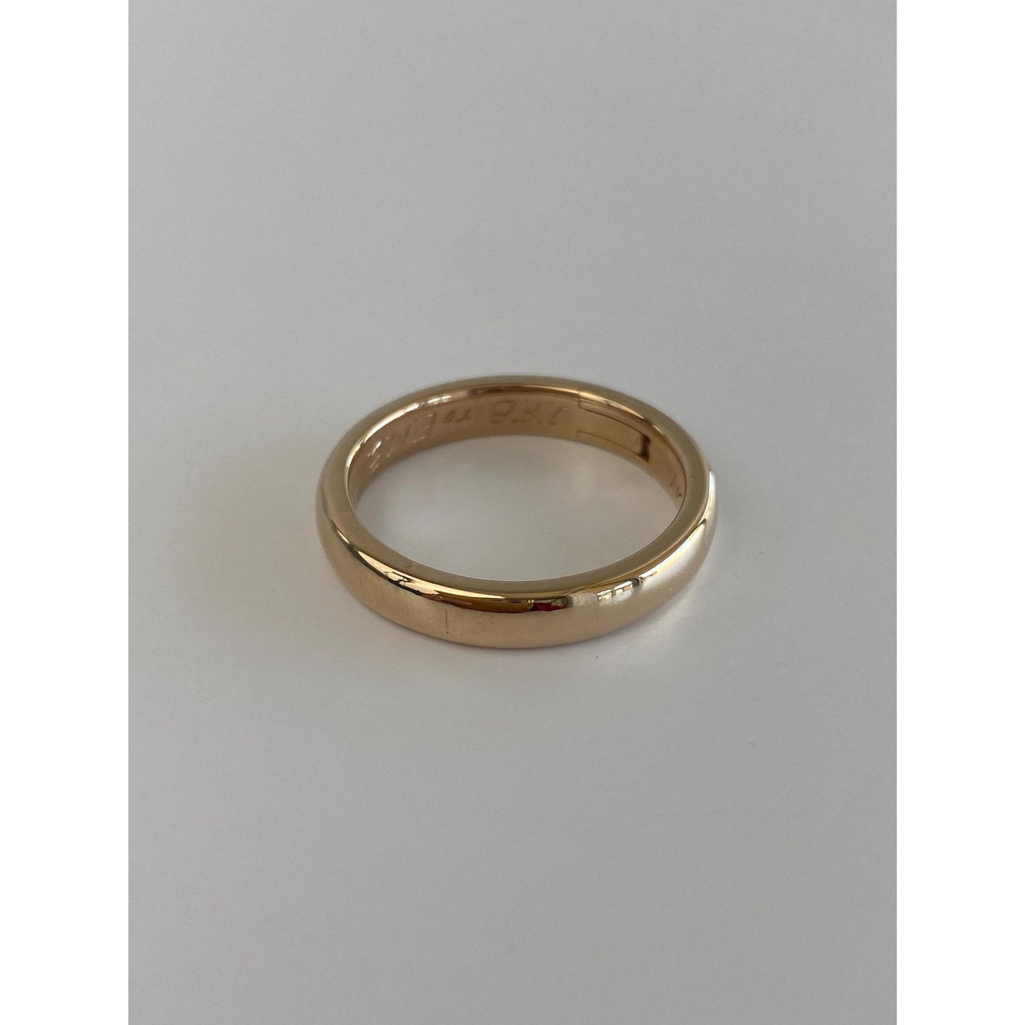 Vintage Solid 14k Yellow Gold Ring Band - Size 9.75